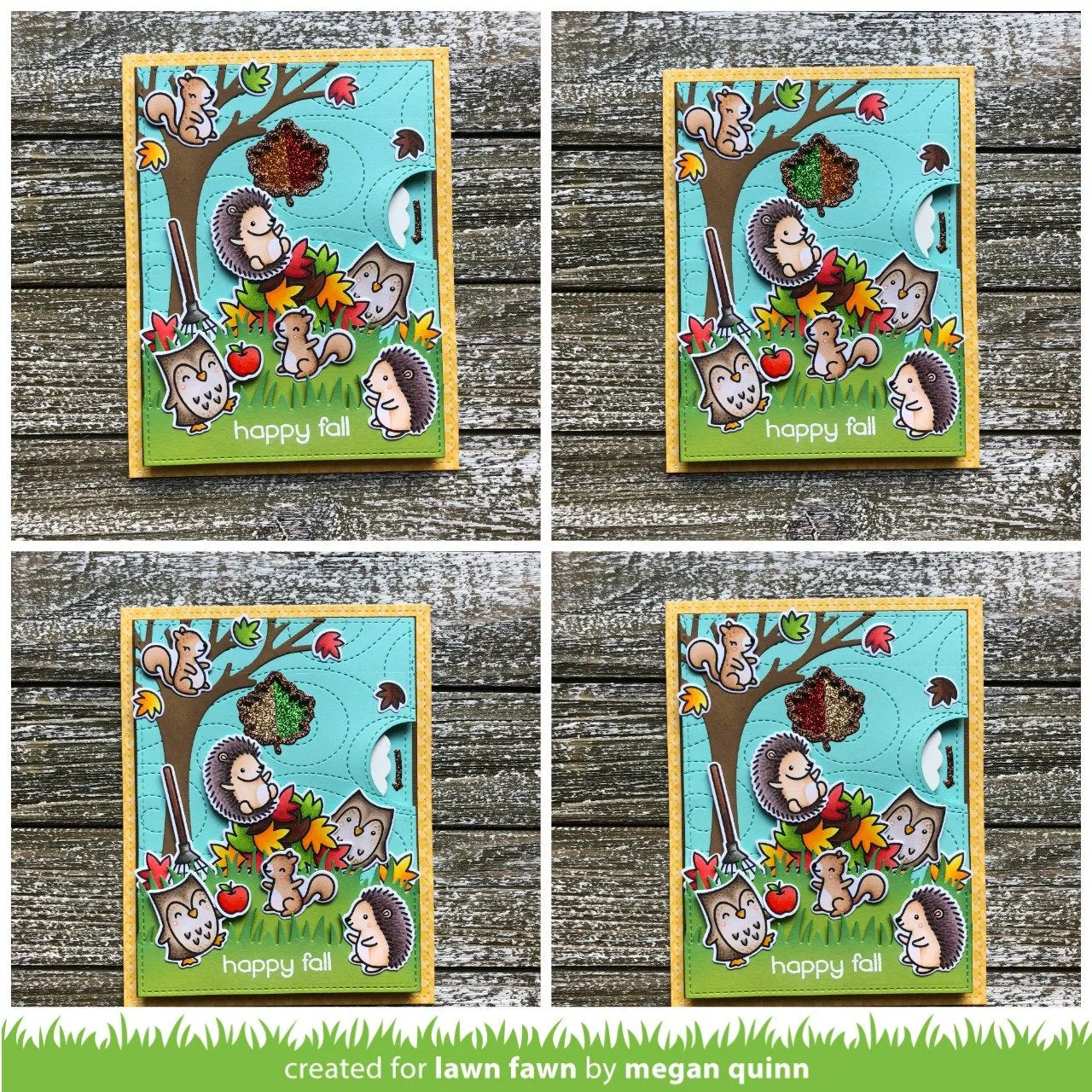 Lawn Fawn Reveal Wheel Fall Leaf Stanzschablone Herbst