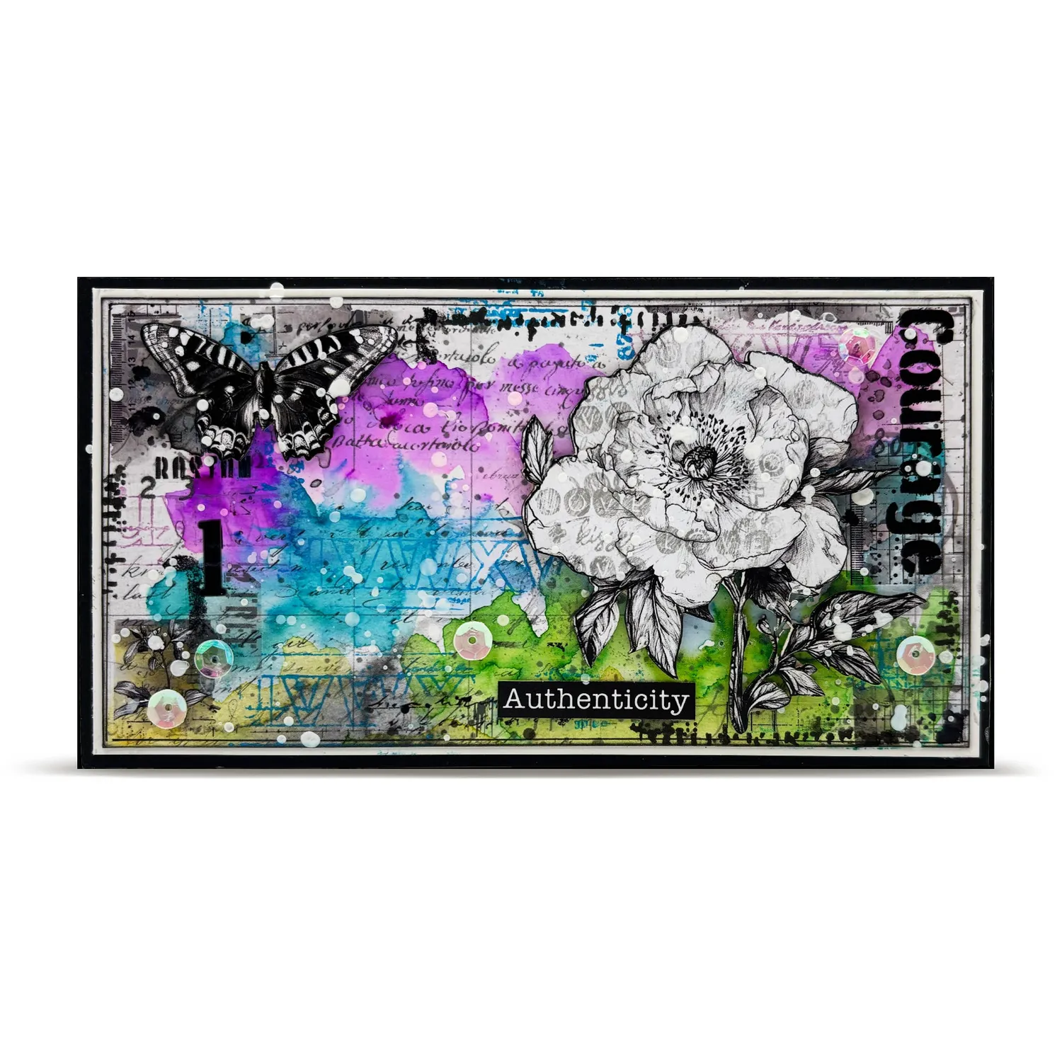 AALL and Create RO-18 Lyrical Traces Rub-Ons A5 2 Bogen