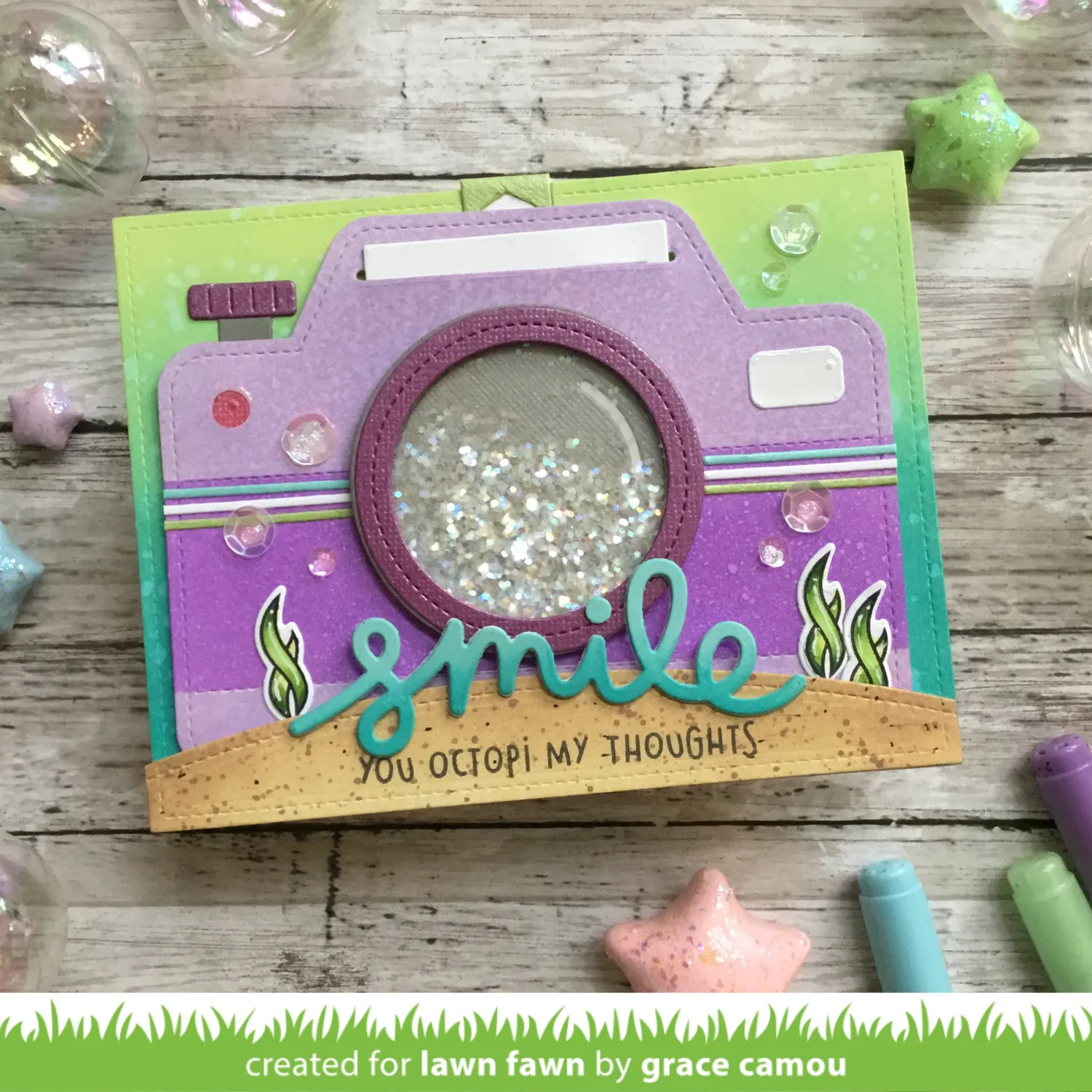 Lawn Fawn Scripty Smile LF1198 Stanzschablone 8,9 cm Schreibschrift