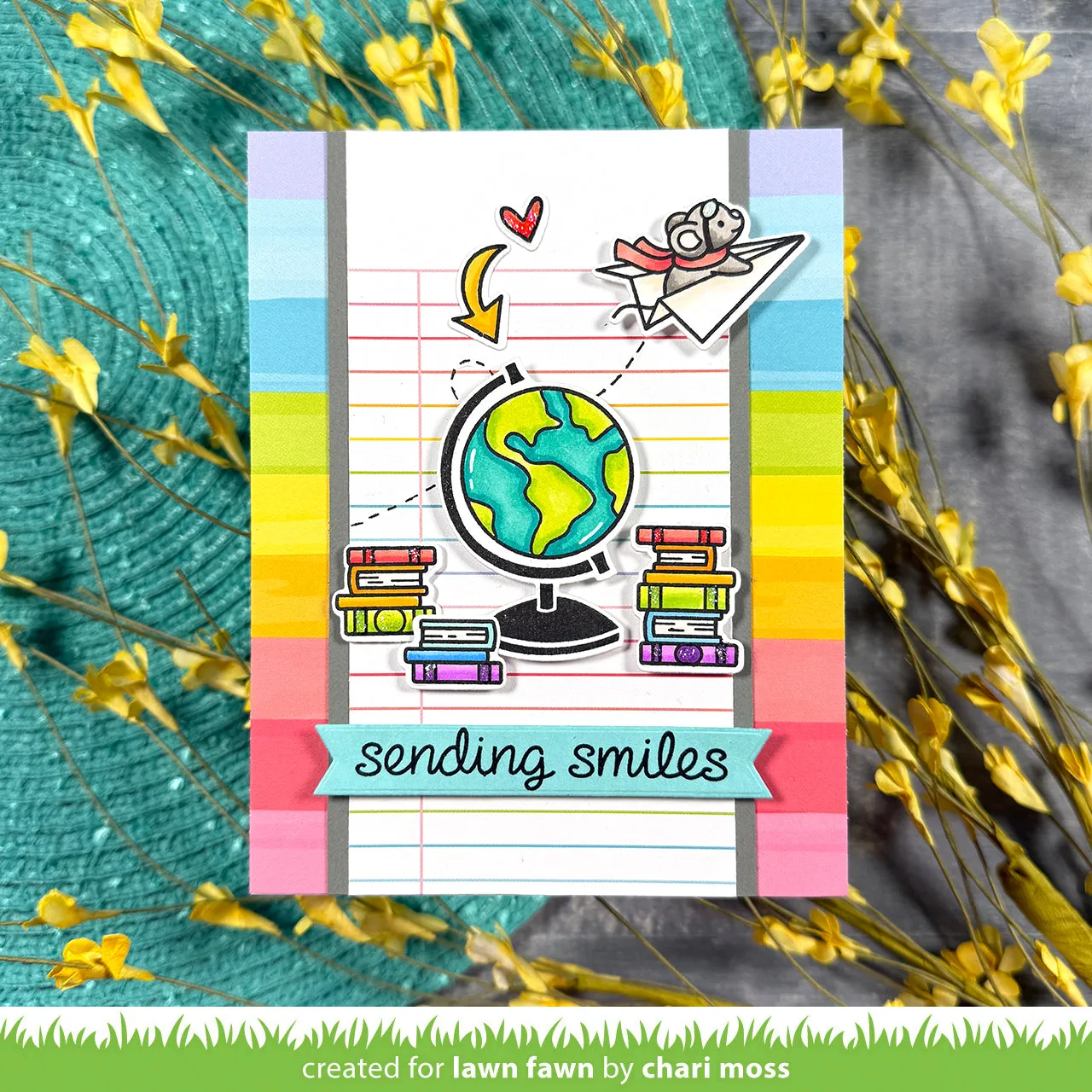 Lawn Fawn Wish You Were Here Too Stempel Mini