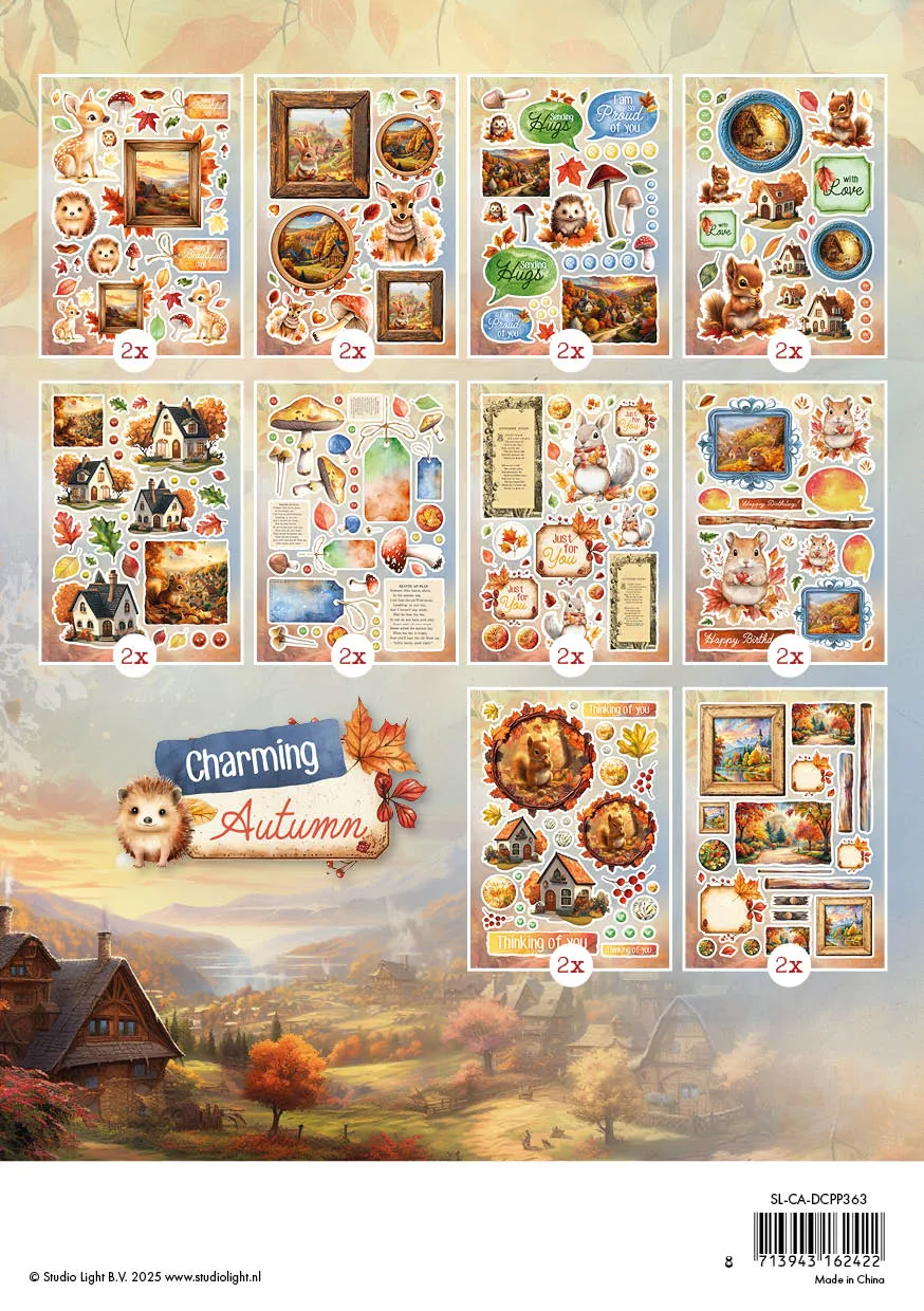 Studio Light Charming Autumn Die-Cut Papier A5 20 Blatt