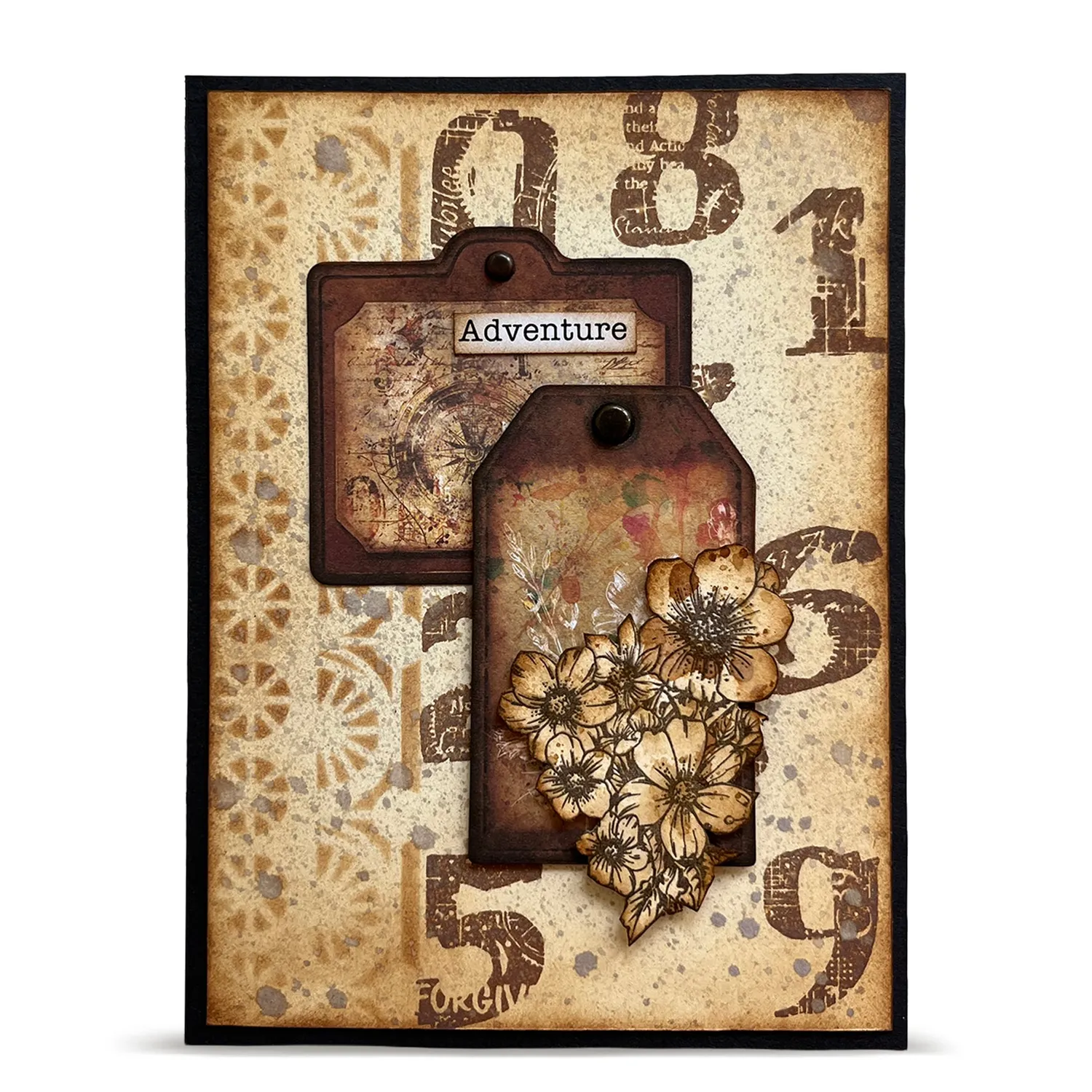AALL and Create PC-279 Tout En Frises Schablone 15x15 cm wiederverwendbar