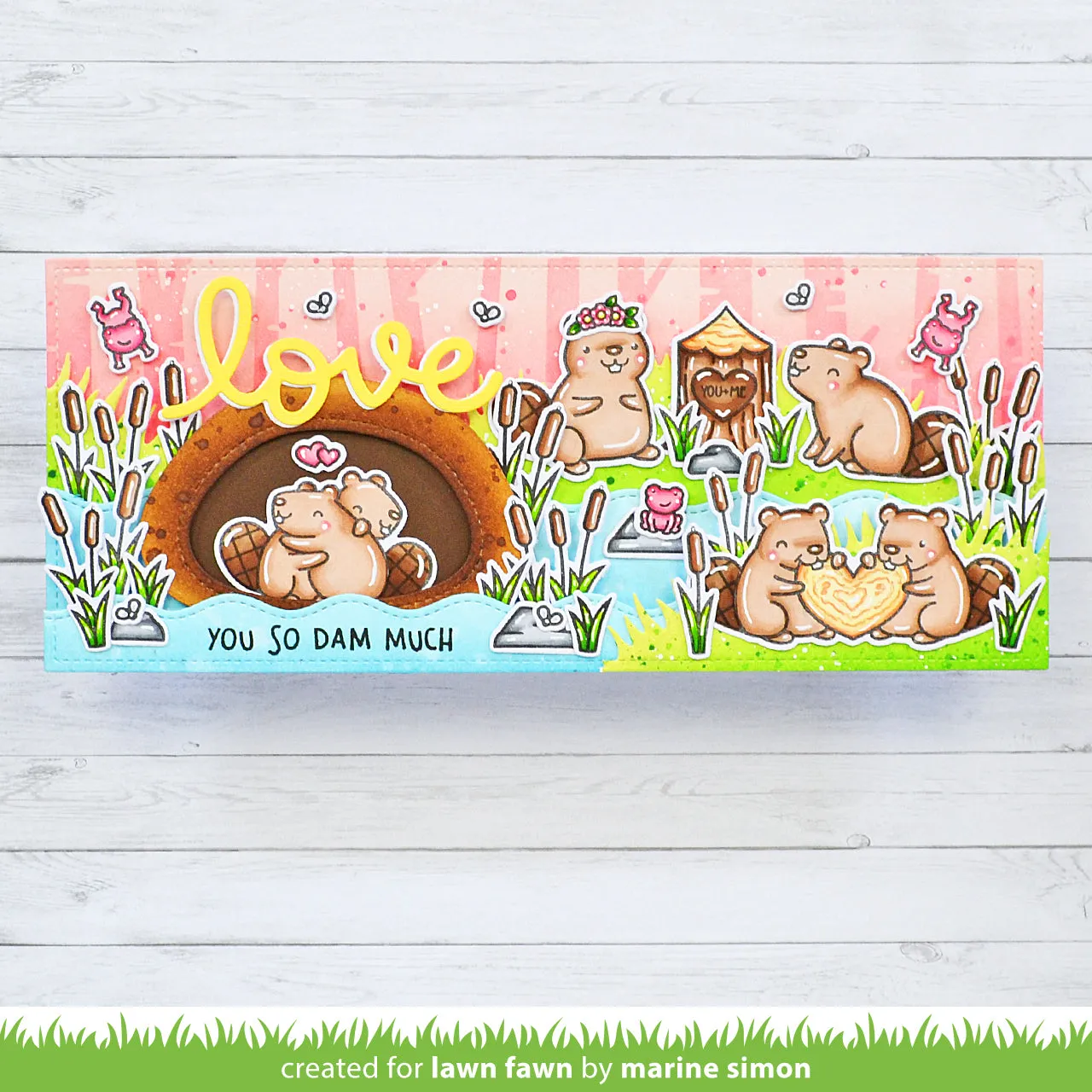 Lawn Fawn So Dam Much Clear Stamps Stempelset Biber