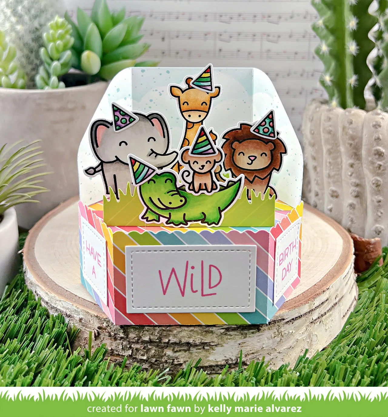 Lawn Fawn Platform Pop-Up Add-On Stanzschablonen interaktiv