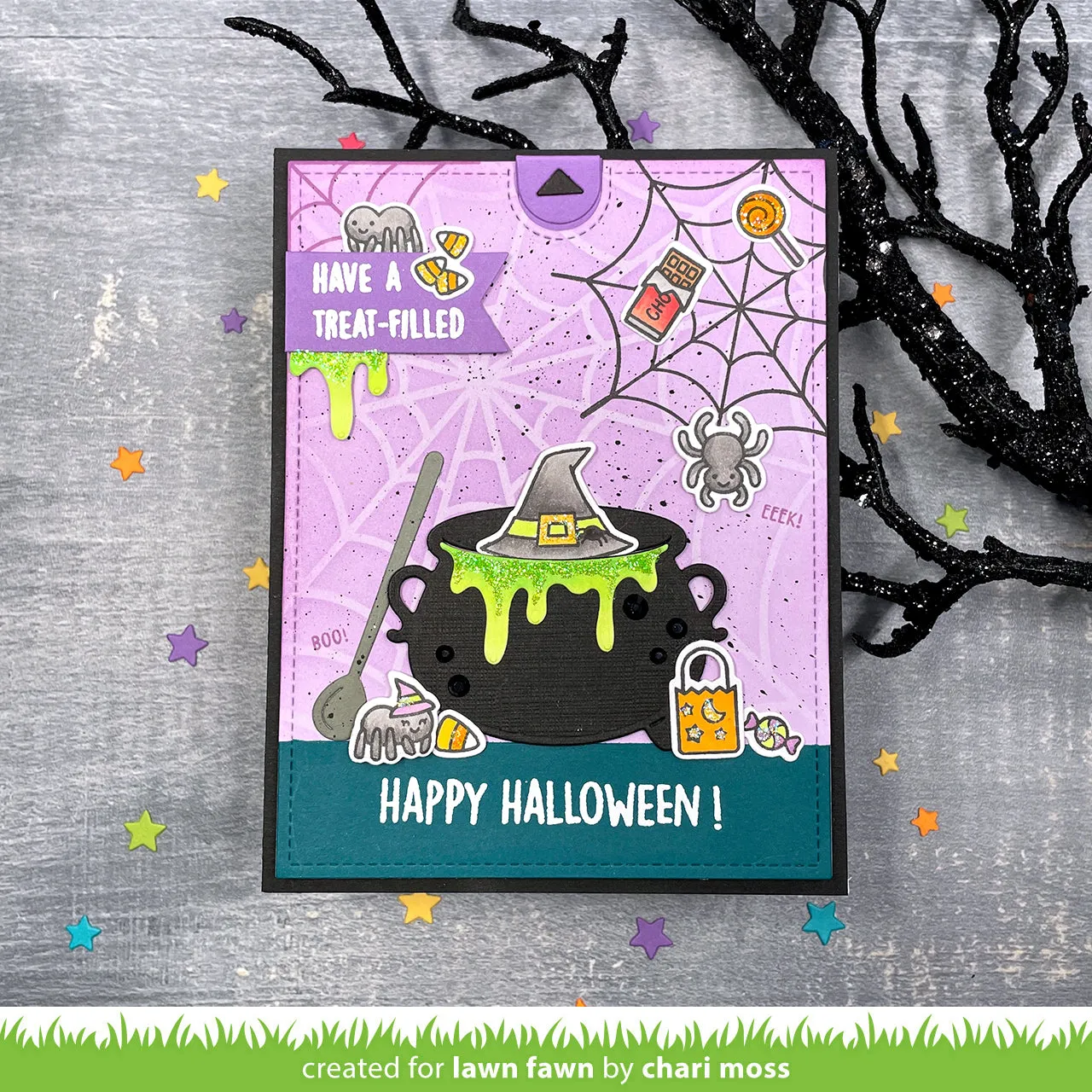 Lawn Fawn Build-a-Cauldron Stanzschablonen Halloween 13-teilig