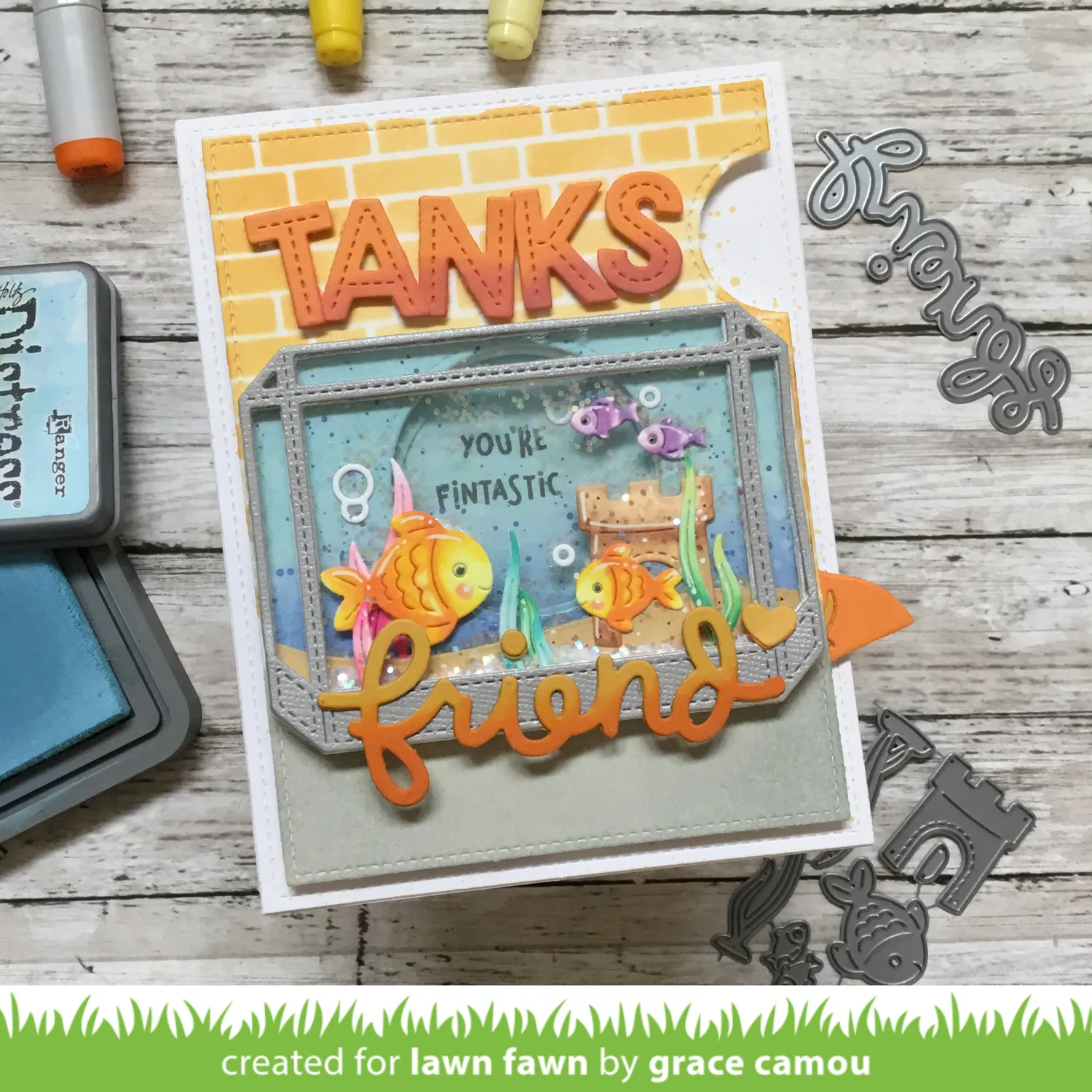 Lawn Fawn Build-an-Aquarium Lawn Cuts Stanzschablonen