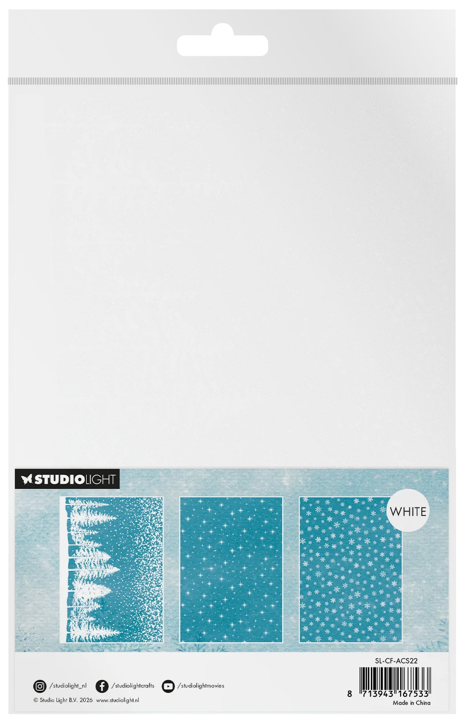 Studio Light Christmas Forest Acetatfolie Snow Landscape 6 Bogen