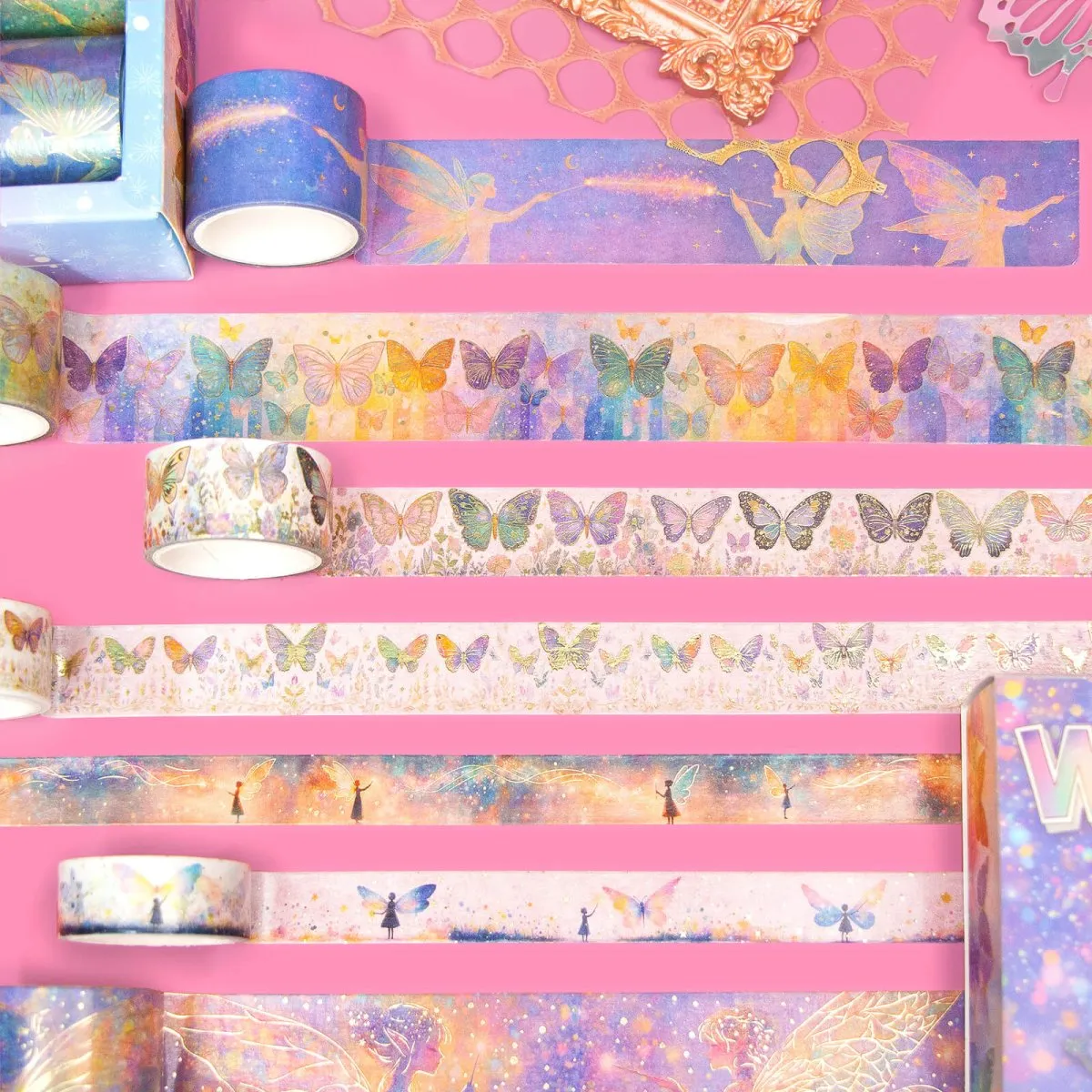 Ieebee Celestial Fairy Washitape 14 Rollen Mond Sterne