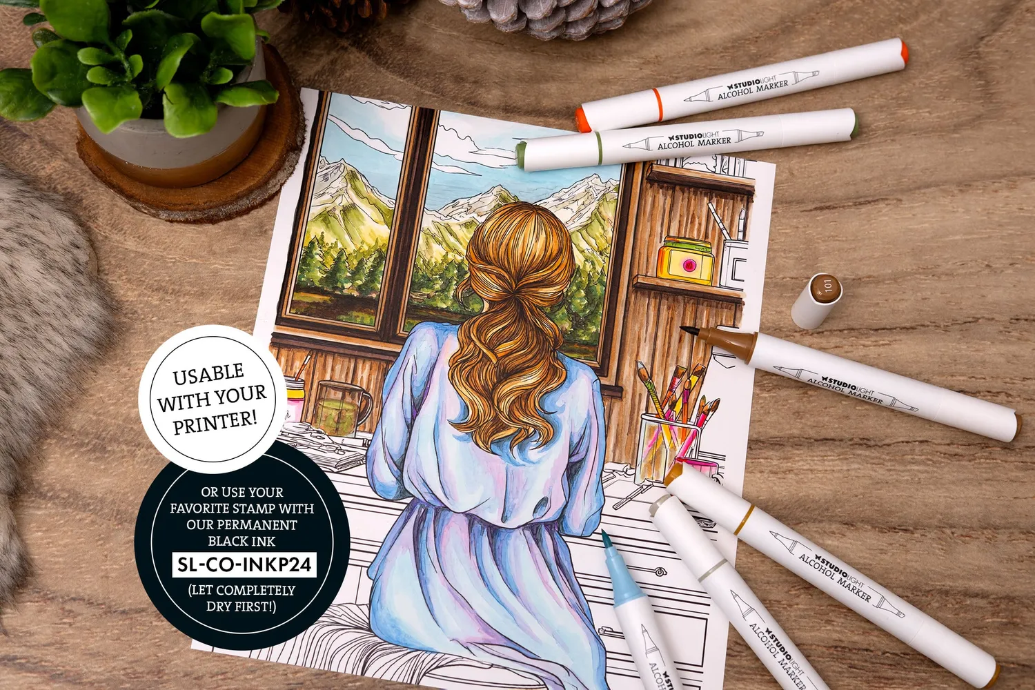 StudioLight Essentials Papierblock Alkoholmarker 120g 50 Blatt