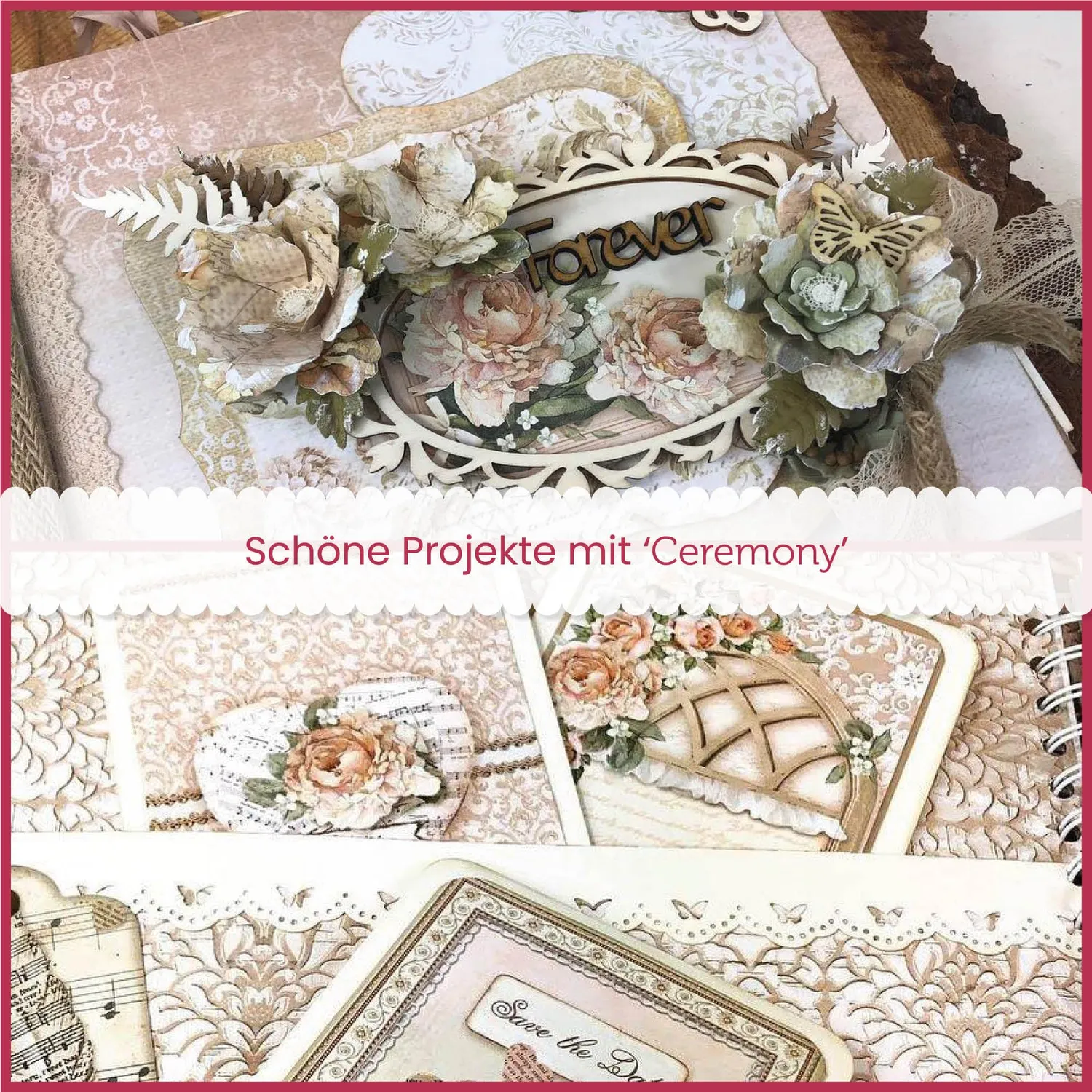 Stamperia Ceremony Scrapbook Papier Block 30,5x30,5cm beidseitig