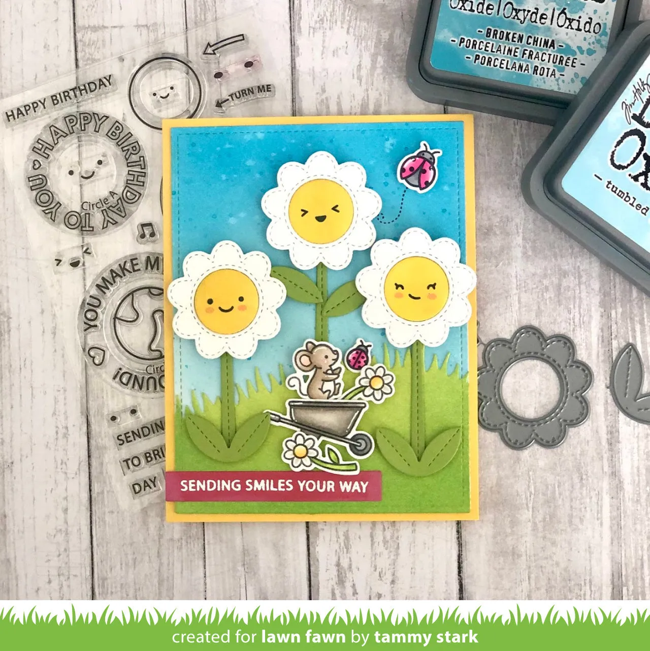 Lawn Fawn Reveal Wheel Flower Sun Stanzen interaktiv