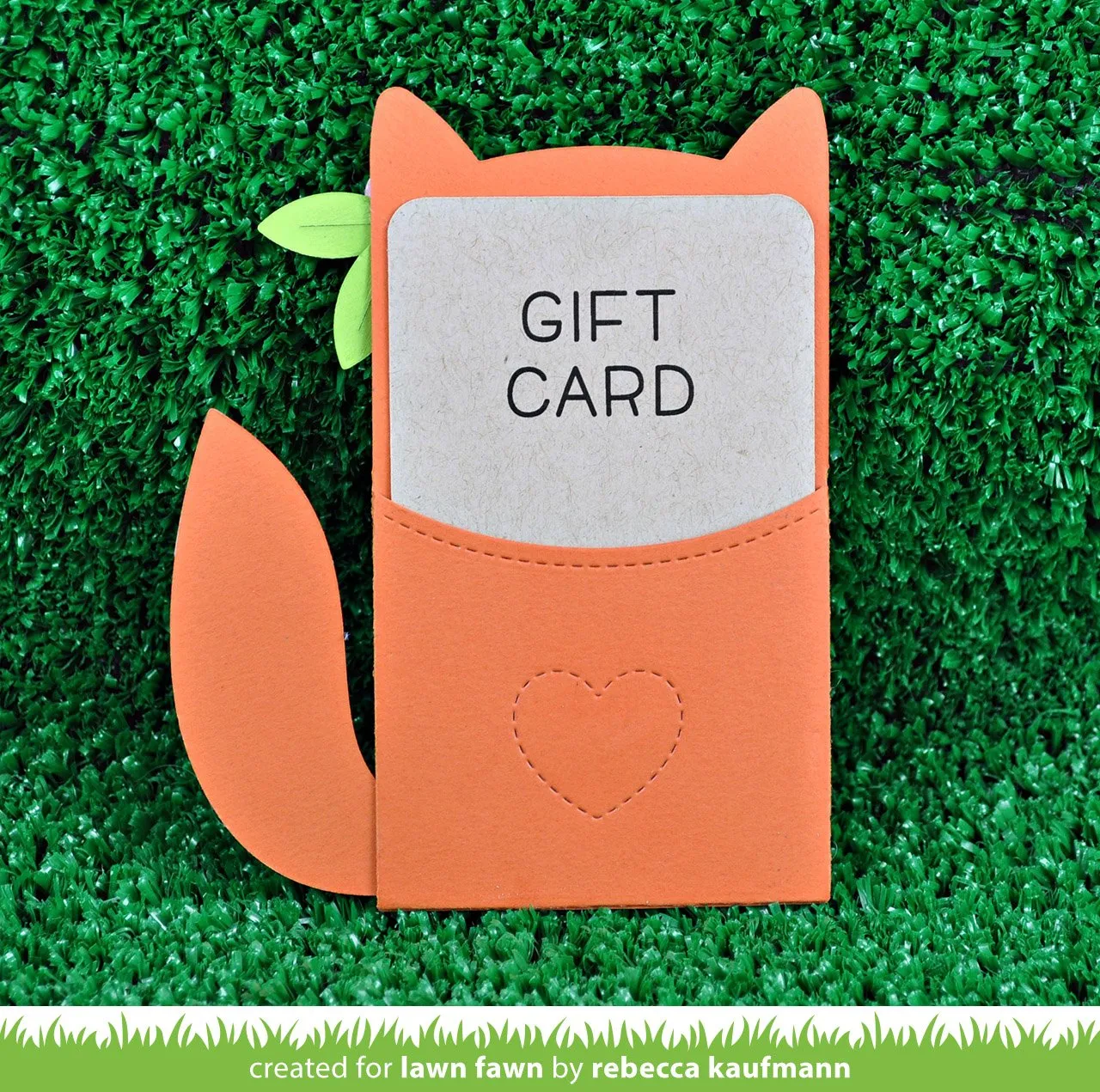 Lawn Fawn Stitched Gift Card Pocket Stanze Geschenkkartenfach