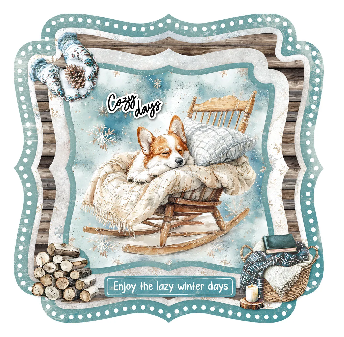 Studio Light Essentials Snowy Winter Days Kartenblock A4 14 Blatt