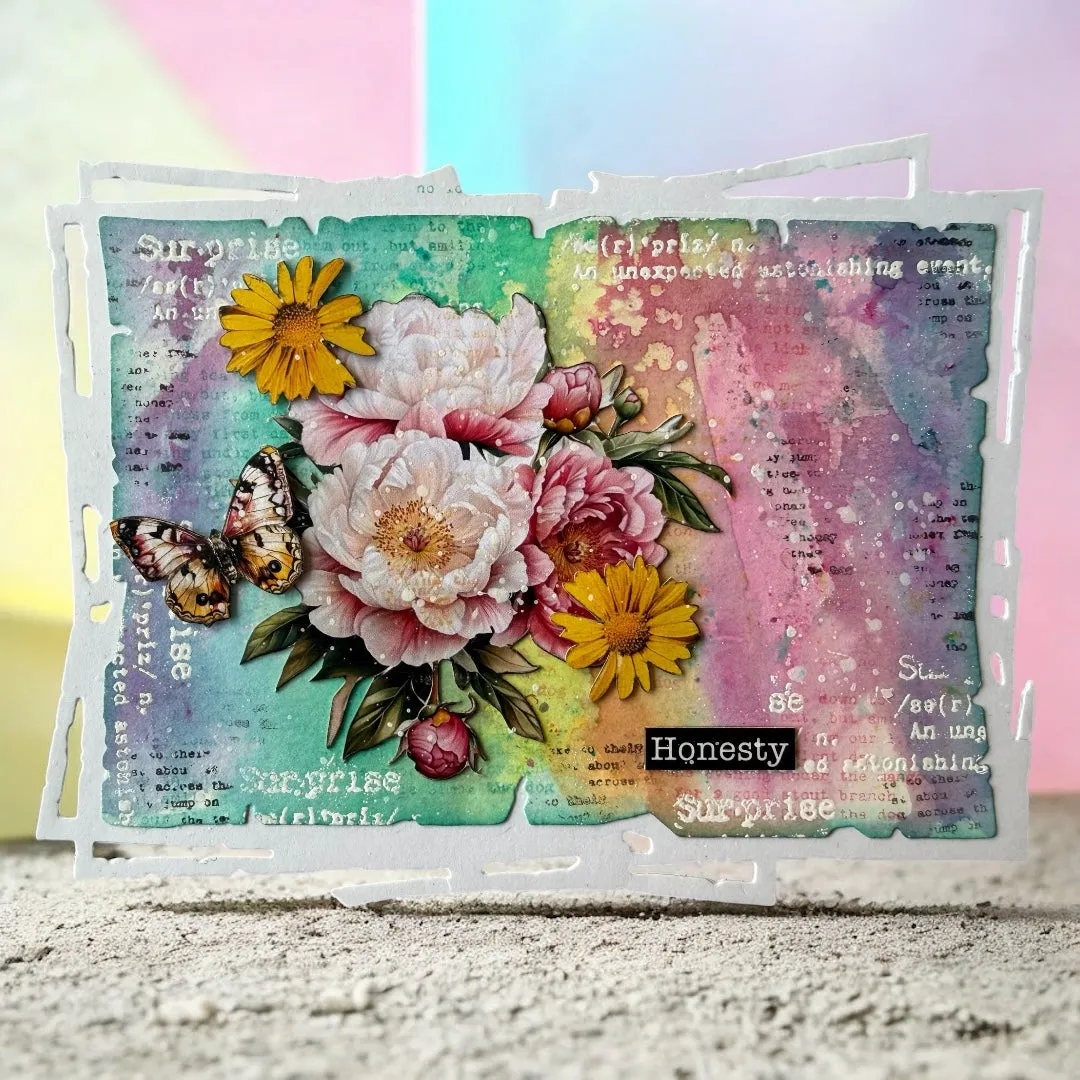 AALL and Create PC-257 Radiant Rise Schablone 15x15 cm Mylar