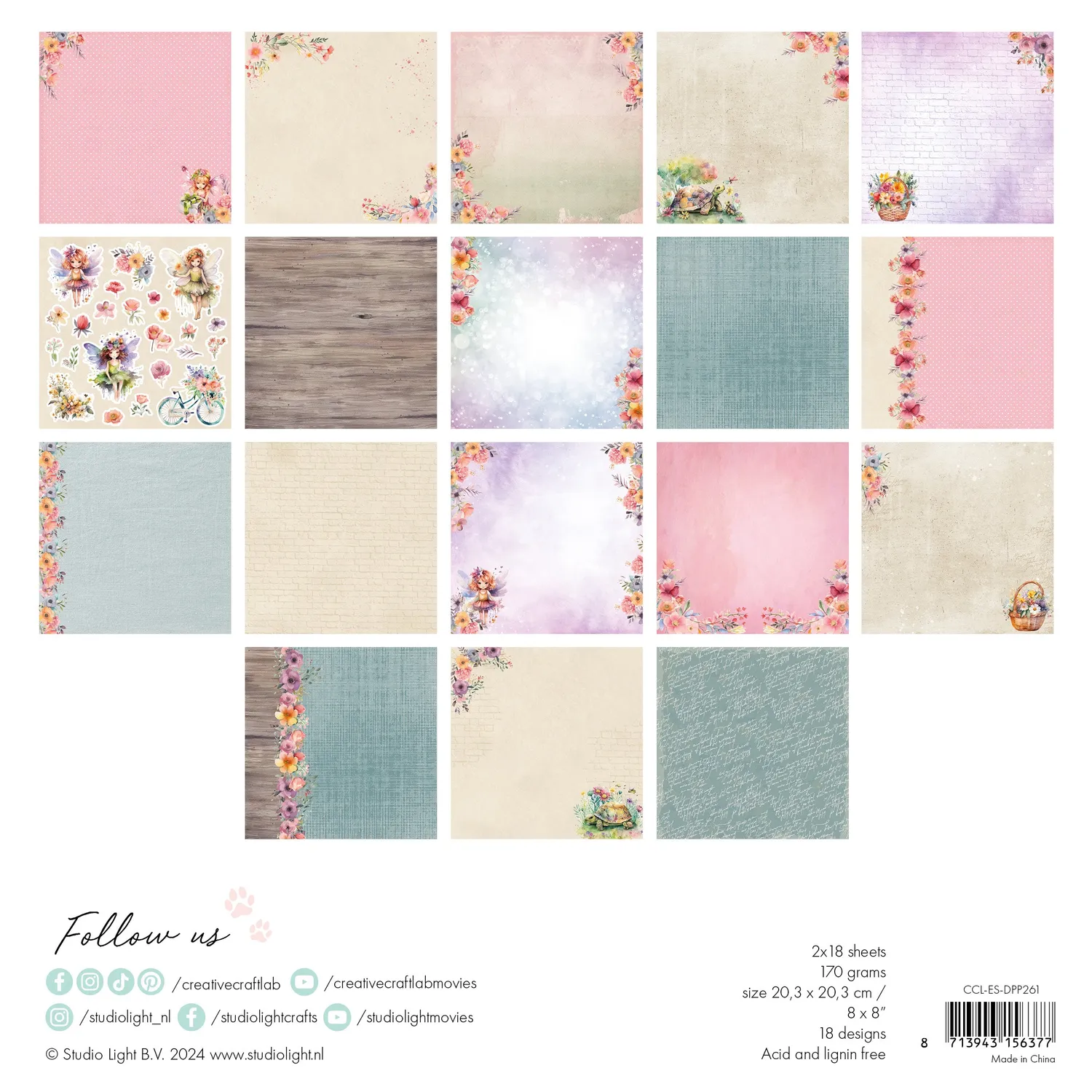 StudioLight Creative Craftlab Essentials Designpapier Felicia