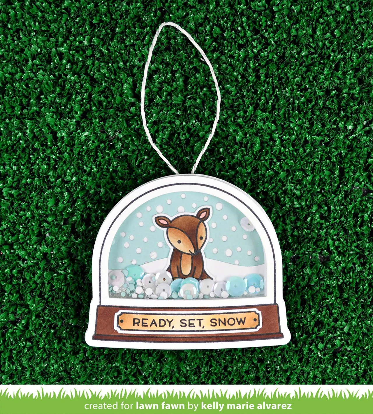 Lawn Fawn Ready Set Snow Shaker Add-On Stanzen