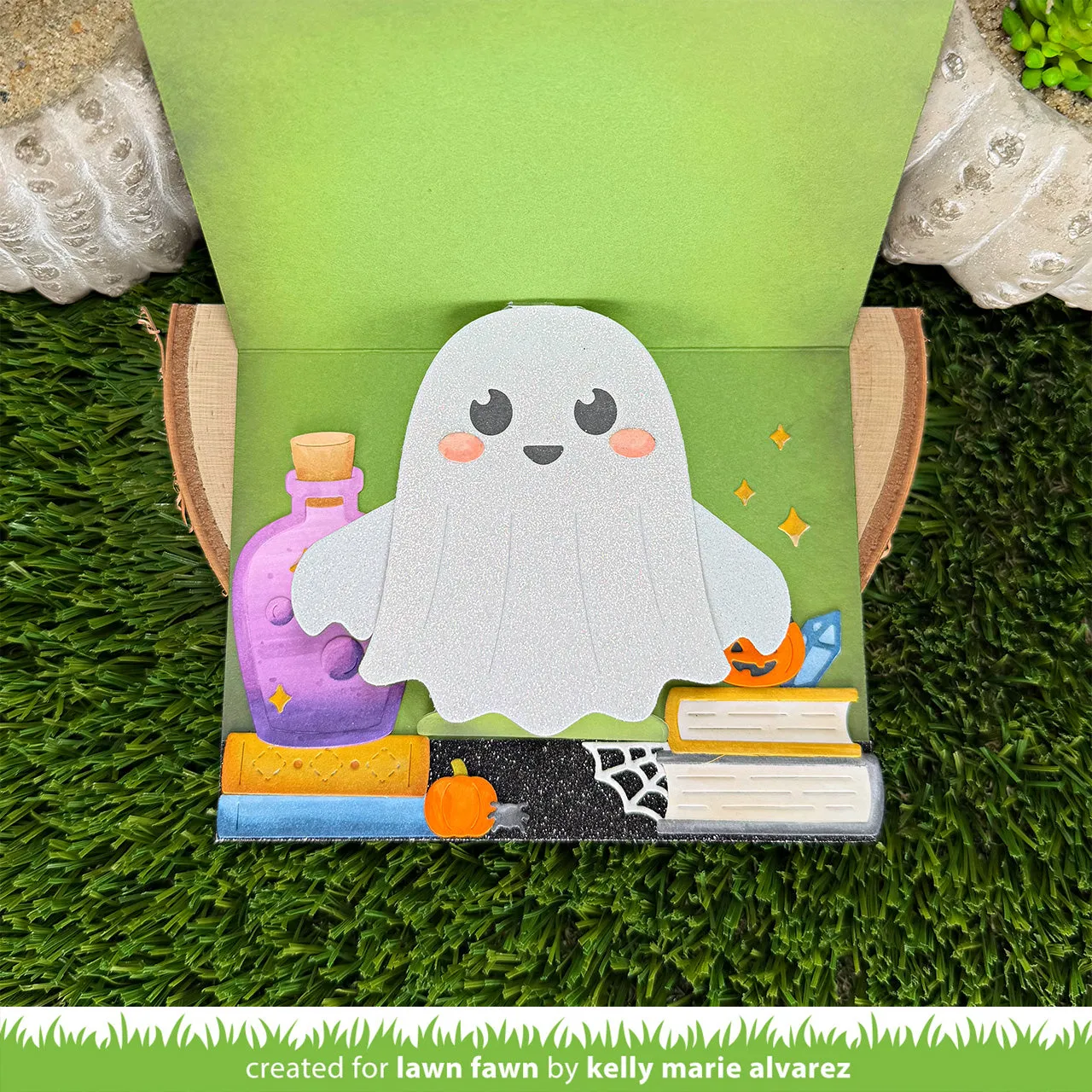 Lawn Fawn Big Hugs Ghost Stanze 4teilig Halloween