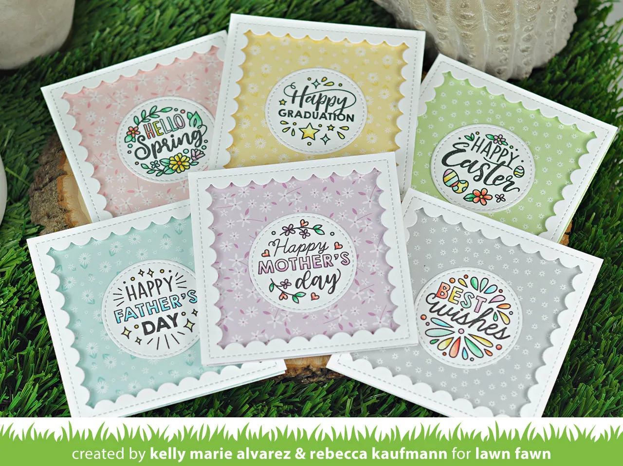 Lawn Fawn Magic Spring Messages Stempelset Frühlingssprüche