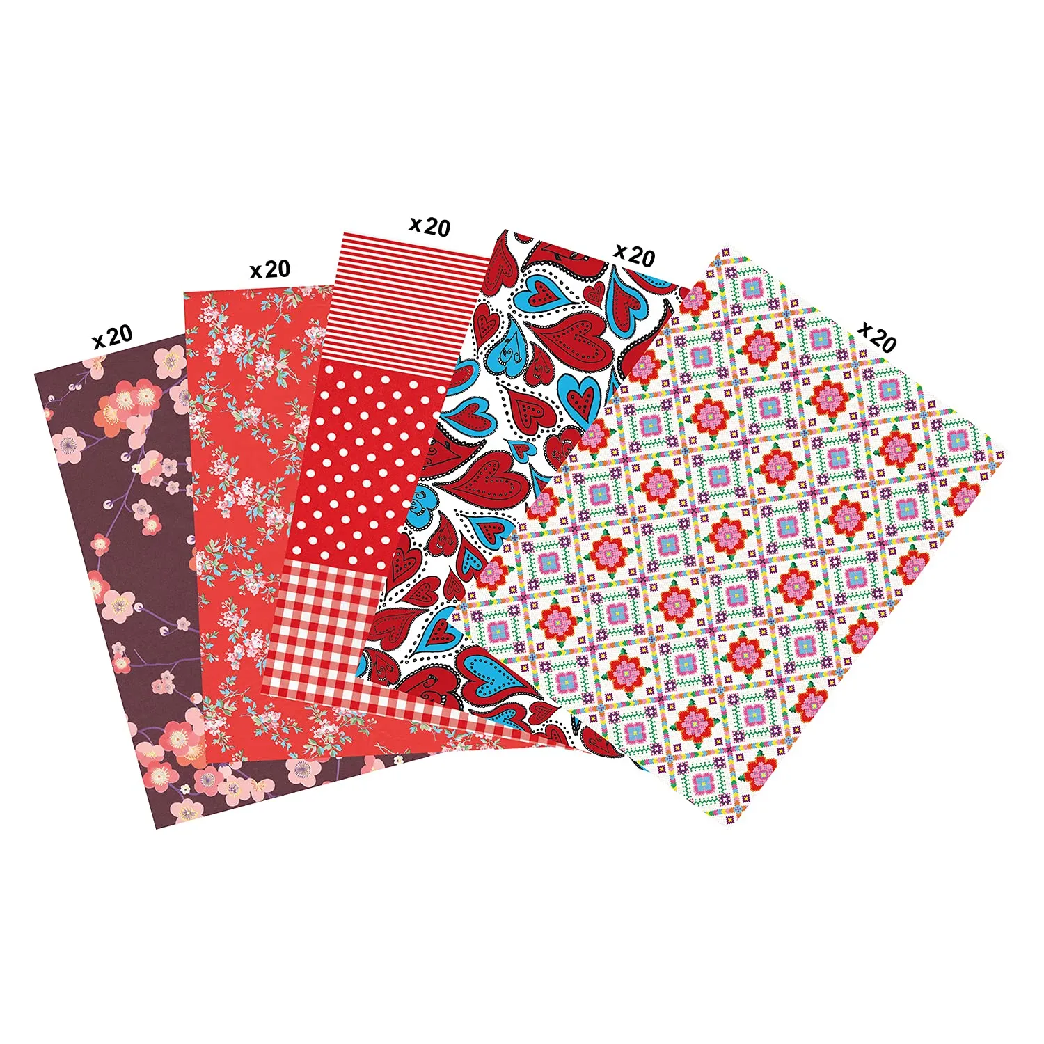 Décopatch MP008C Papier 100 Blatt gelb-orange 30x40 cm