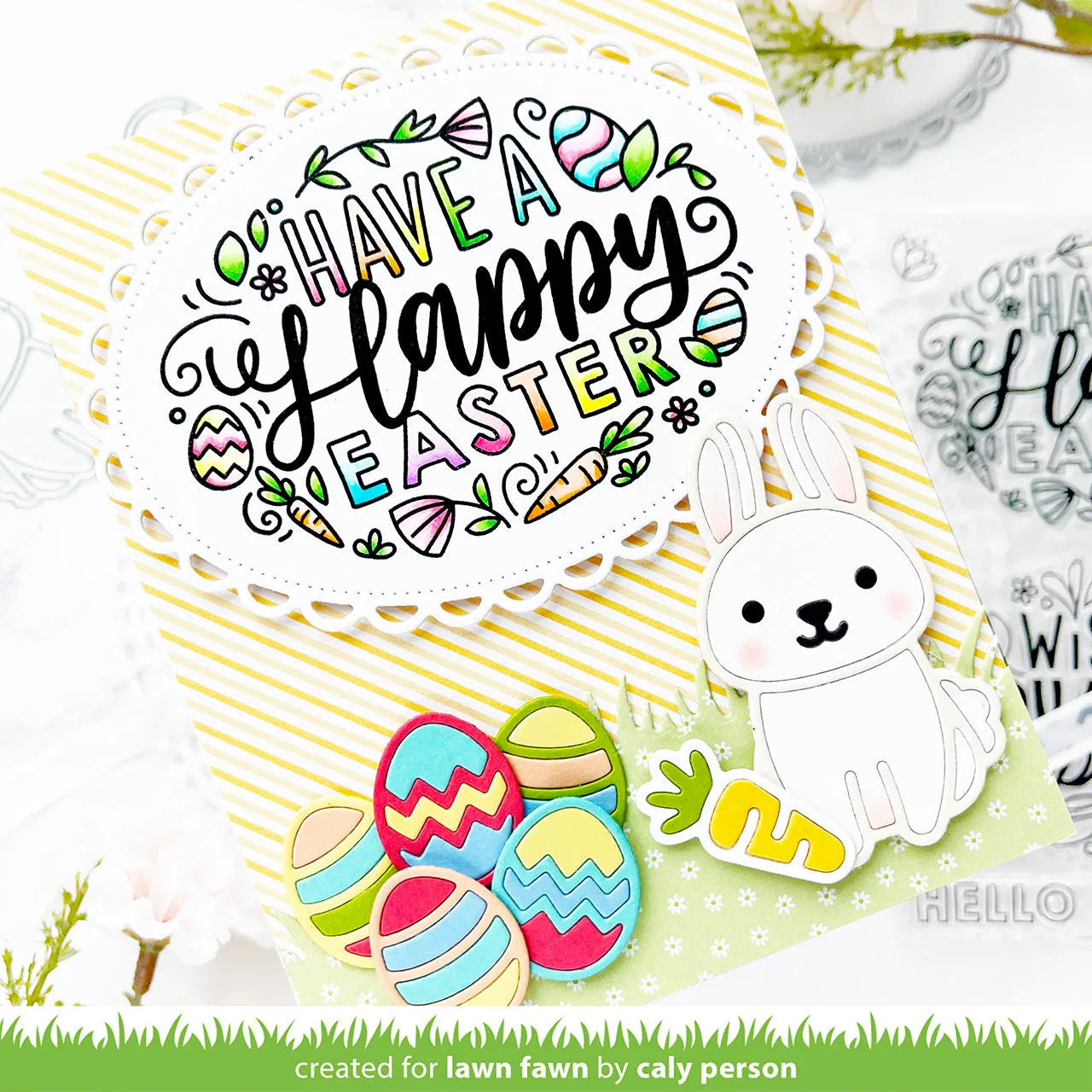 Lawn Fawn Springtime Bunny Stanzschablone Hase Ostern
