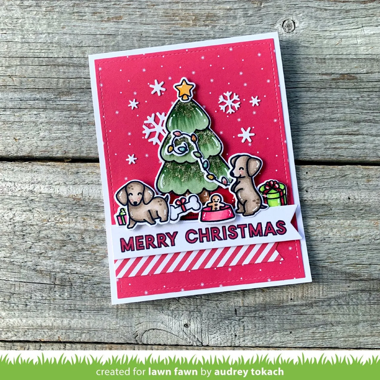 Lawn Fawn Furry and Bright Clear Stamps Hunde