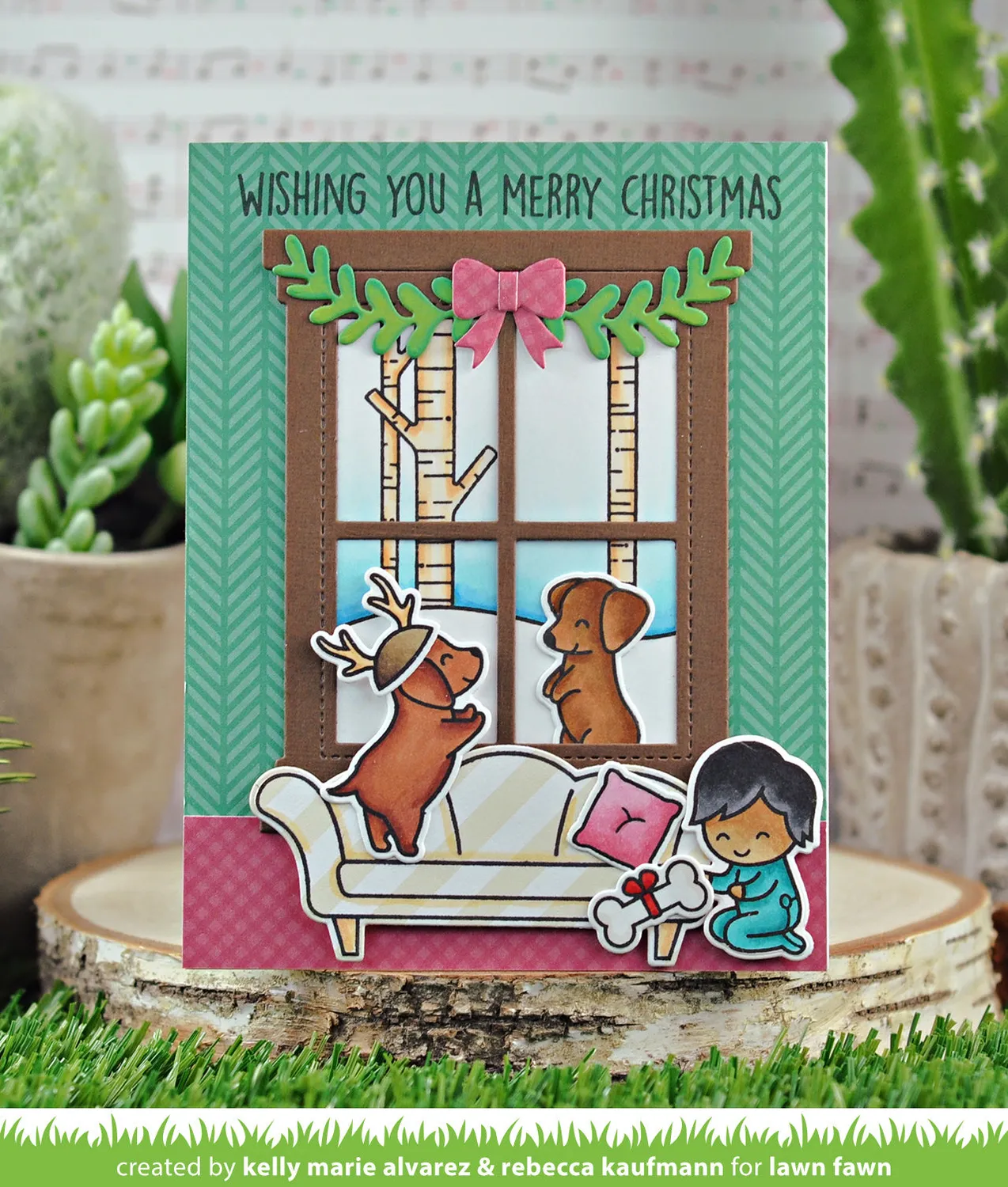 Lawn Fawn Window Scene Winter LF2672 Clear Stamps