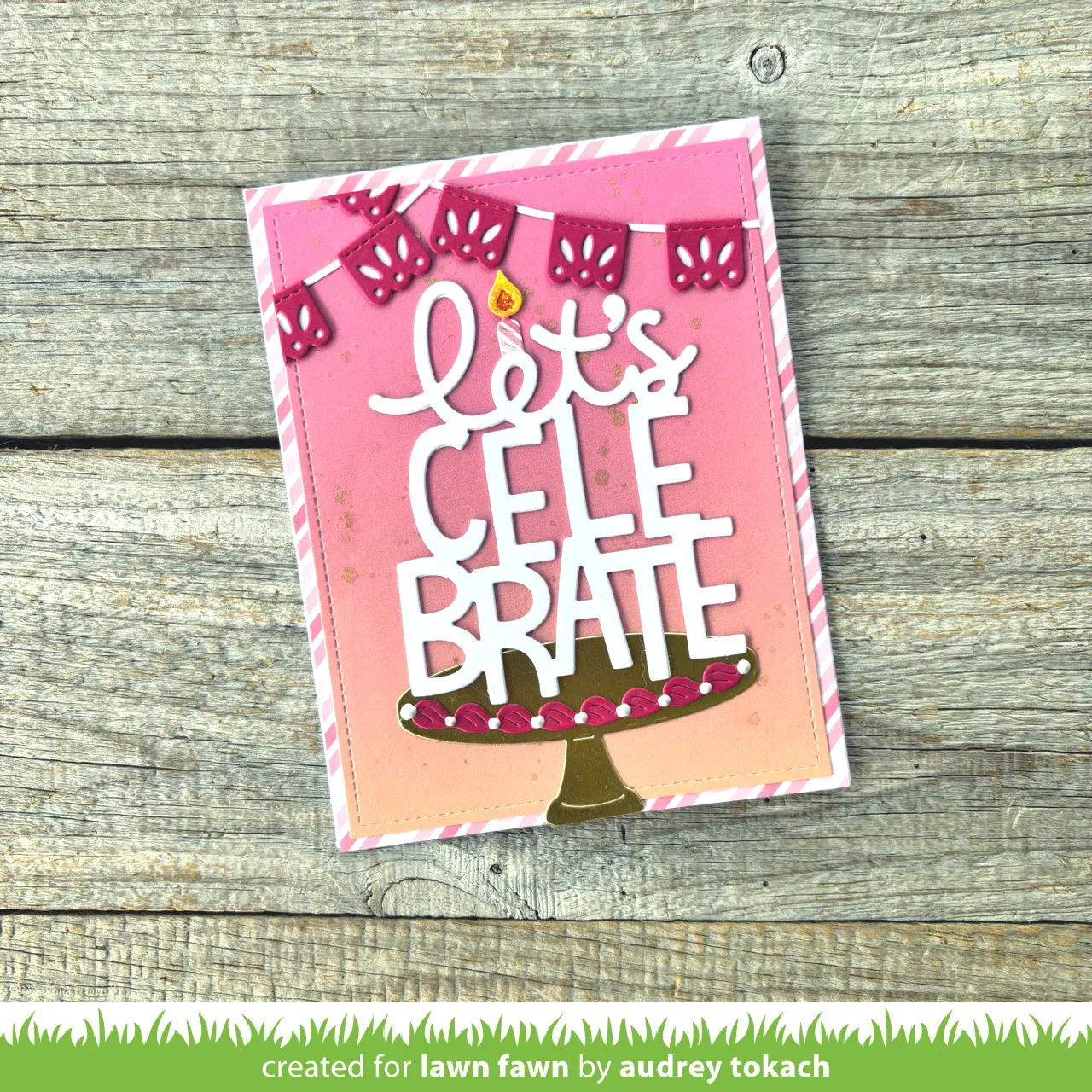 Lawn Fawn Giant Let's Celebrate LF3812 Stanzschablone
