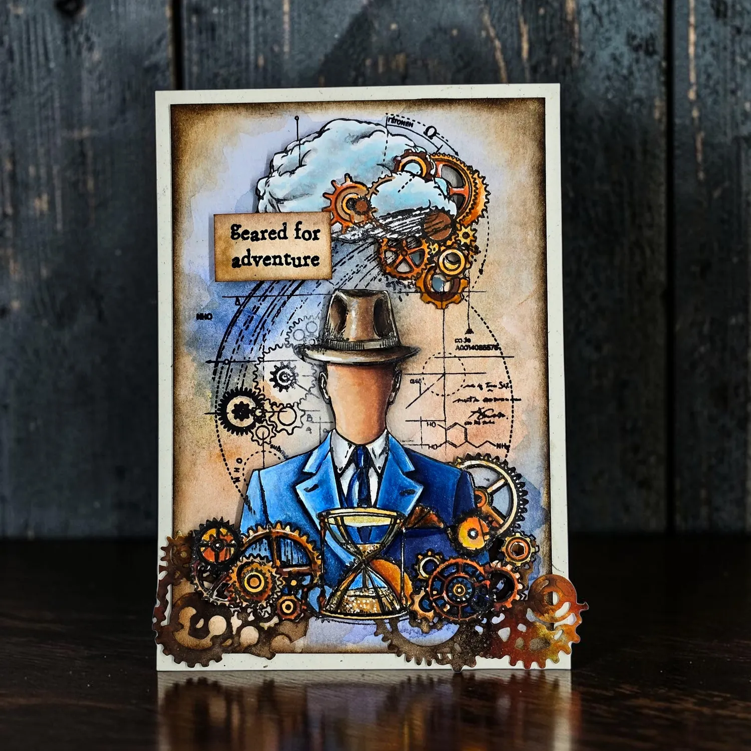 AALL and Create TP-1456 Faceless Time Stempelset A6 Vintage