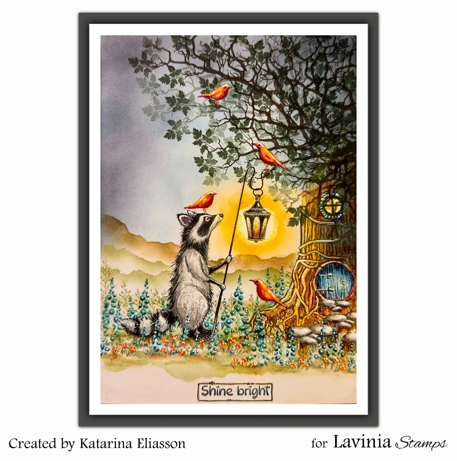 Lavinia-Stamps Tumbles Lantern Stempel Photopolymer