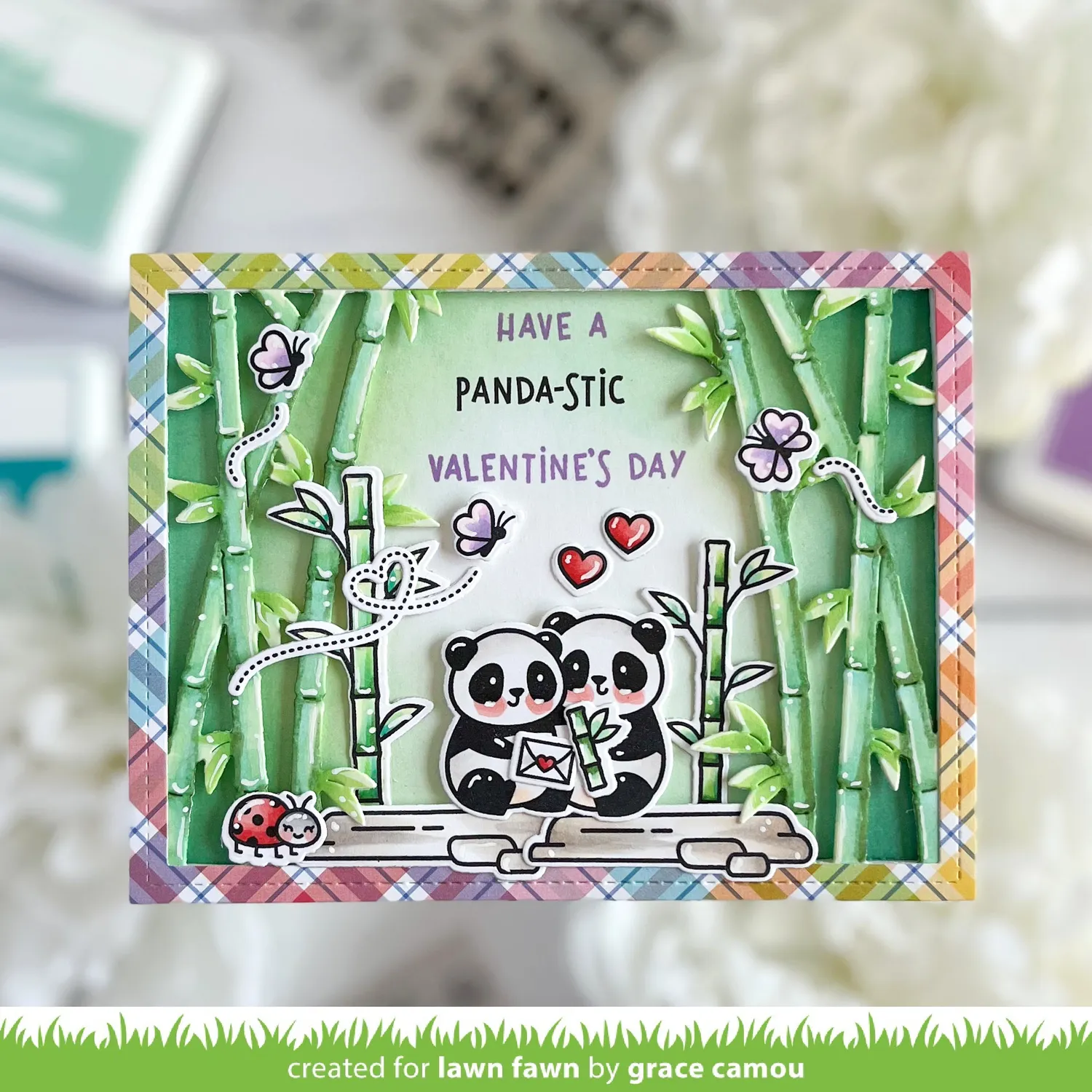 Lawn Fawn Bamboo Forest Backdrop Stanzformen Bambus