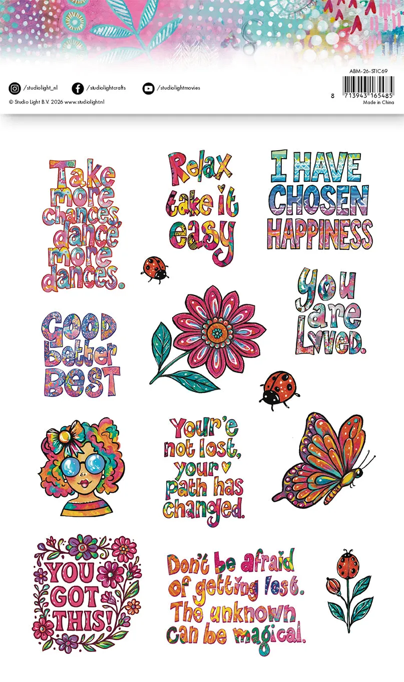 StudioLight Art By Marlene Quotylicious Sticker 2 Bögen Sprüche