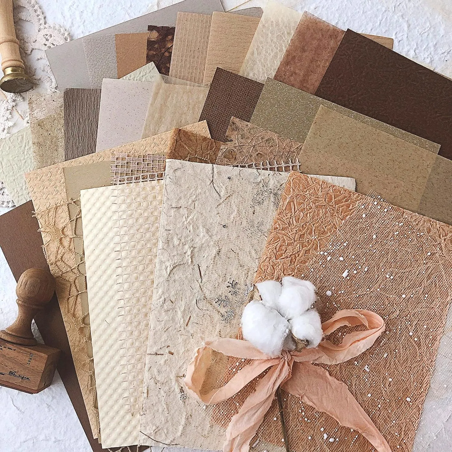 Ieebee Morandi Series Scrapbookpapier 30-tlg Lila