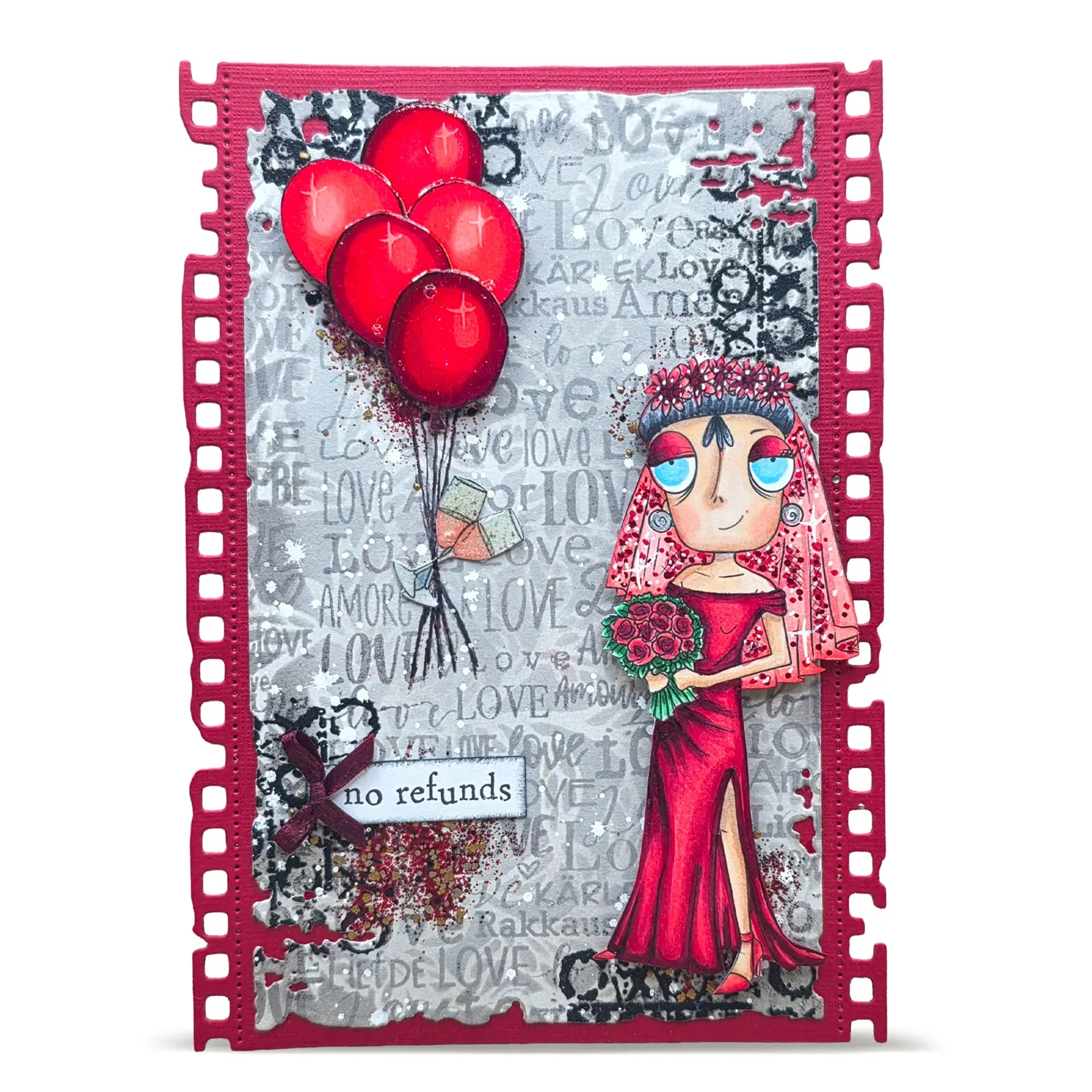 AALL and Create TP-1450 Runaway Bride Dee Stempelset A7