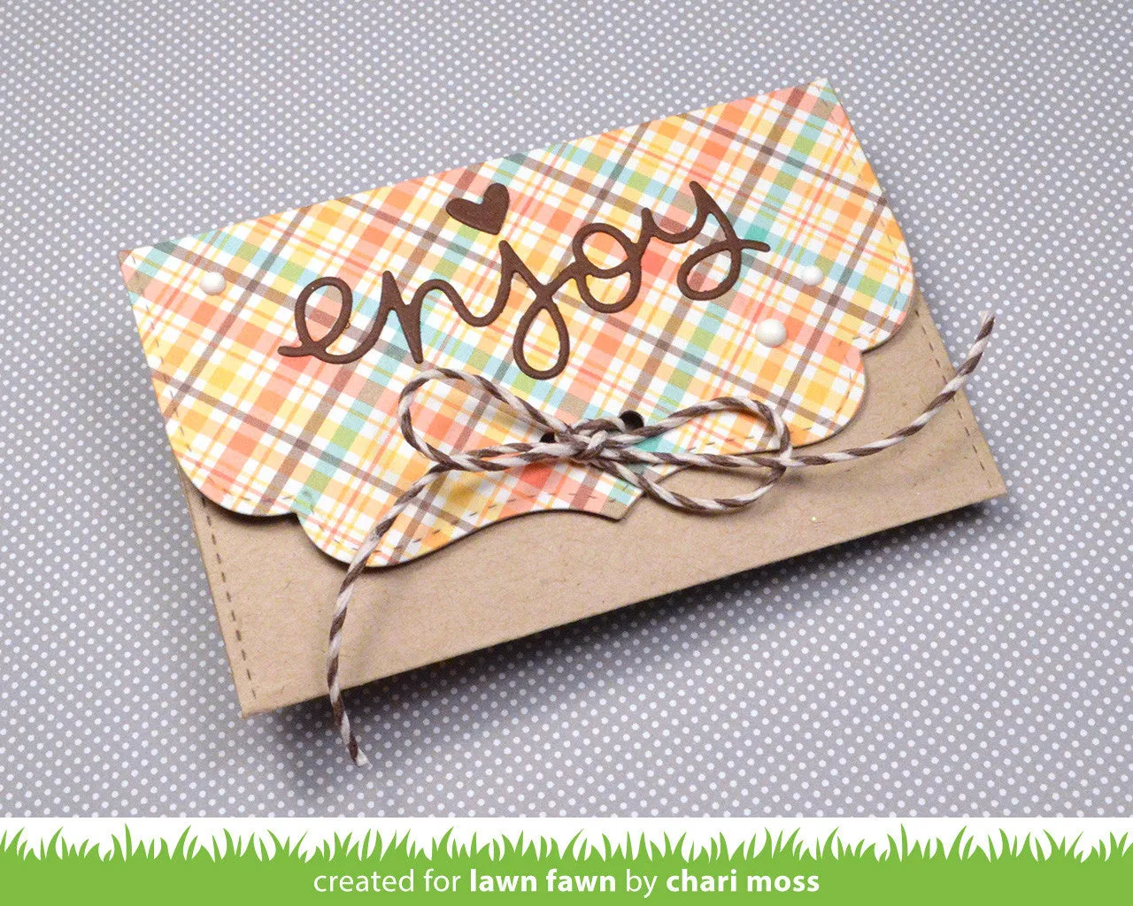 Lawn Fawn Small Stitched Envelope Stanzen genäht