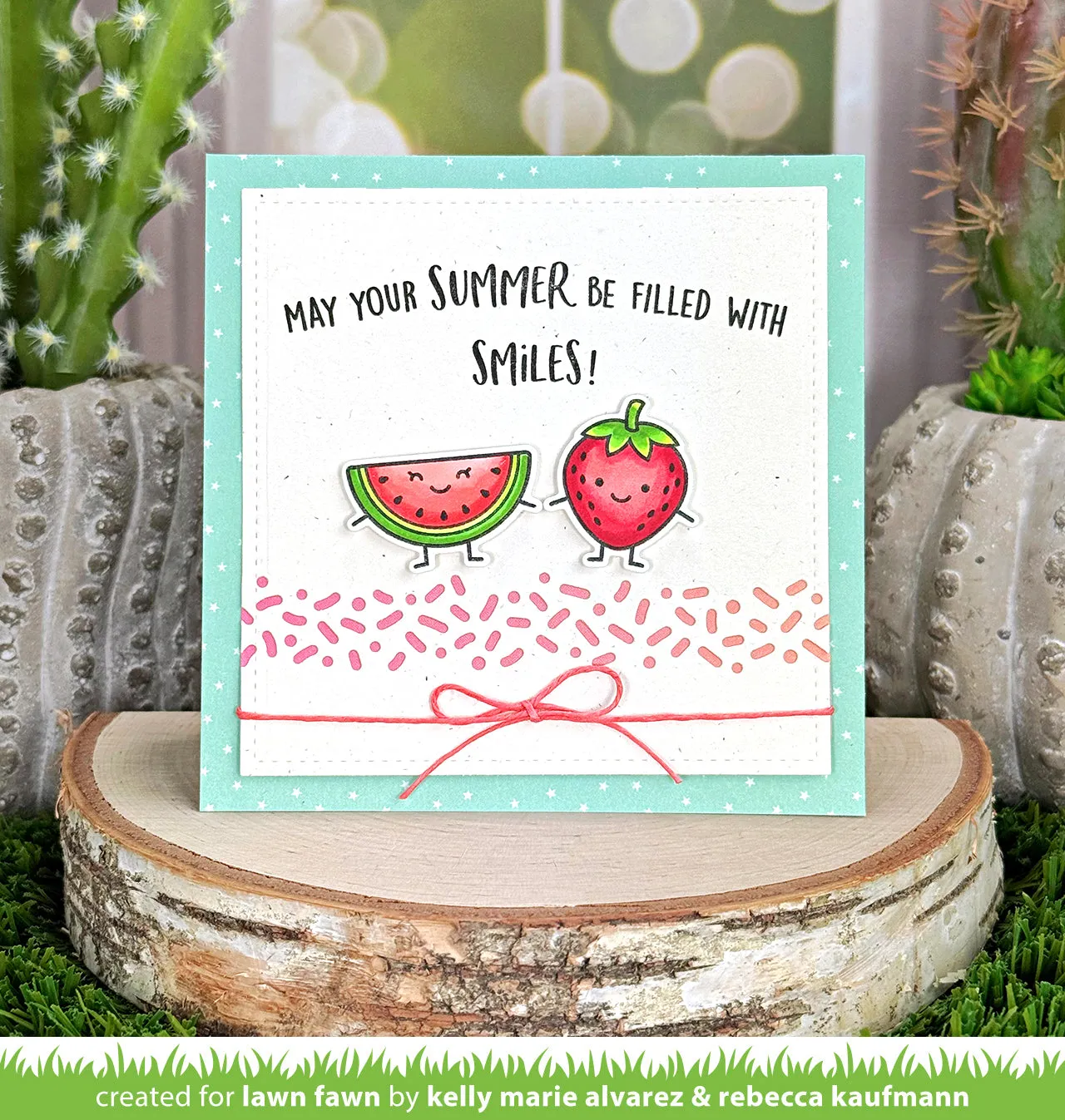 Lawn Fawn Sprinkles Border Lawn Cuts Stanzschablone Geburtstag