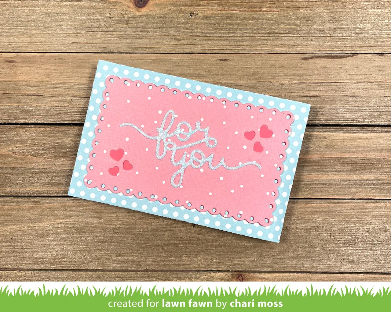 Lawn Fawn Gift Card Heart Envelope Stanzschablonen Herz
