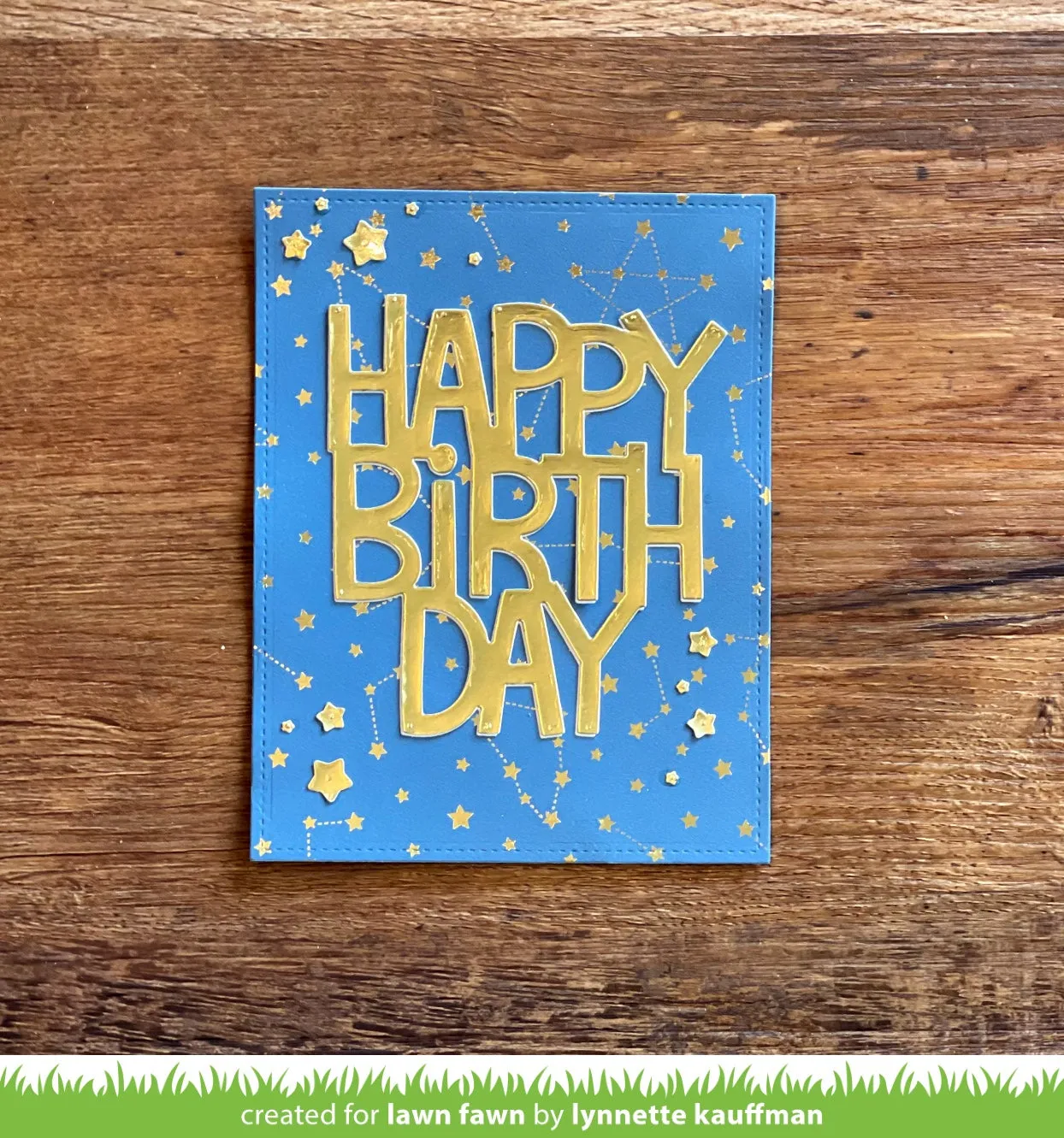 Lawn Fawn Lawn Cuts Giant Happy Birthday Stanzen groß