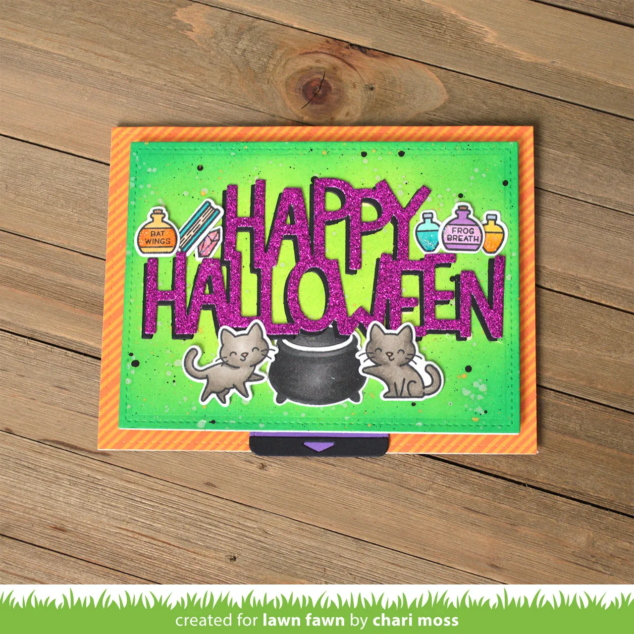 Lawn Fawn Giant Happy Halloween Stanzschablone groß