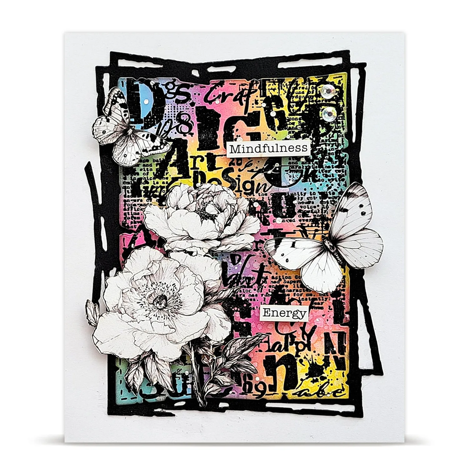 AALL and Create TP-1330 Word Frenzy A6 Stempel Hintergrundtext