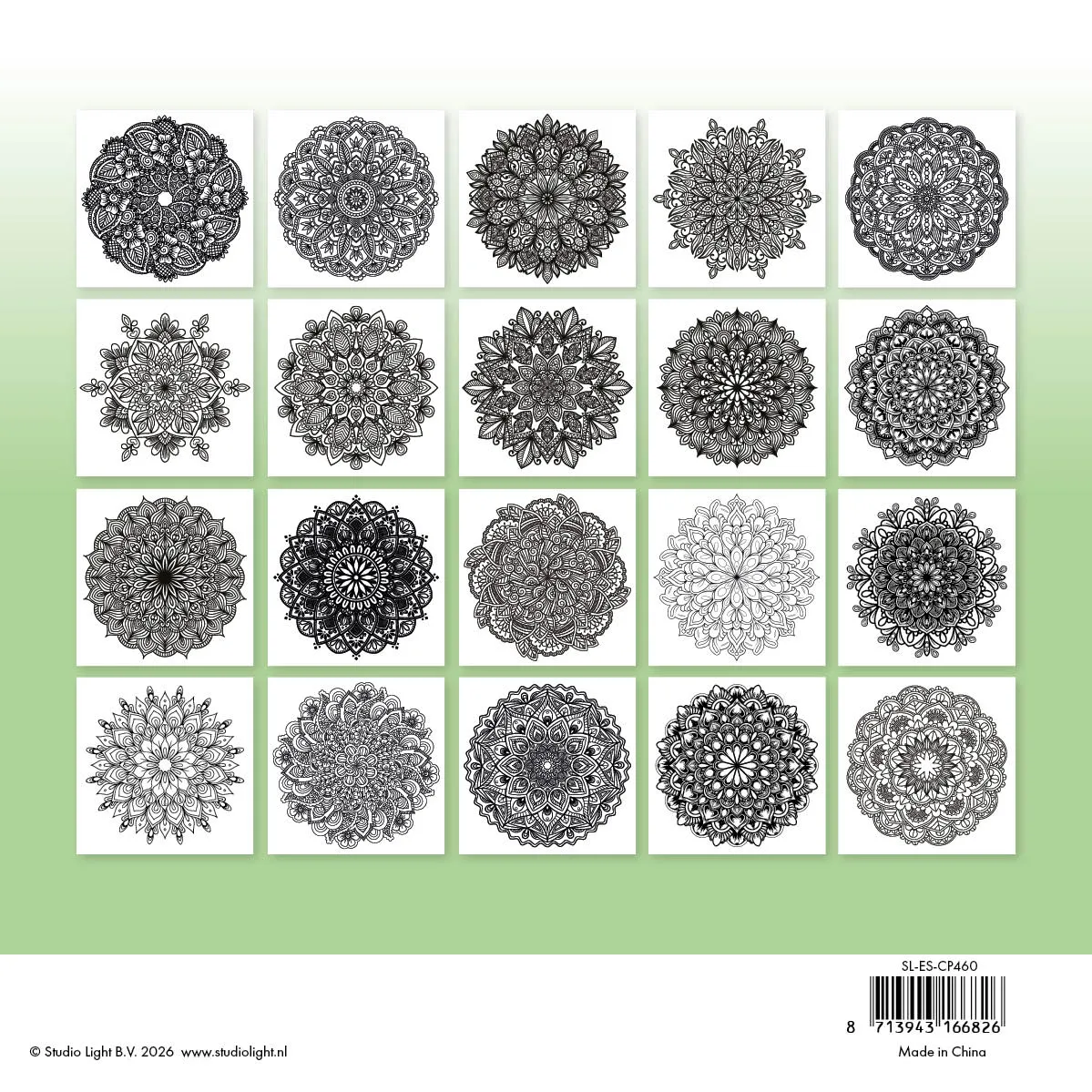 StudioLight Essentials Mandala 03 Ausmalblätter 20 Blatt