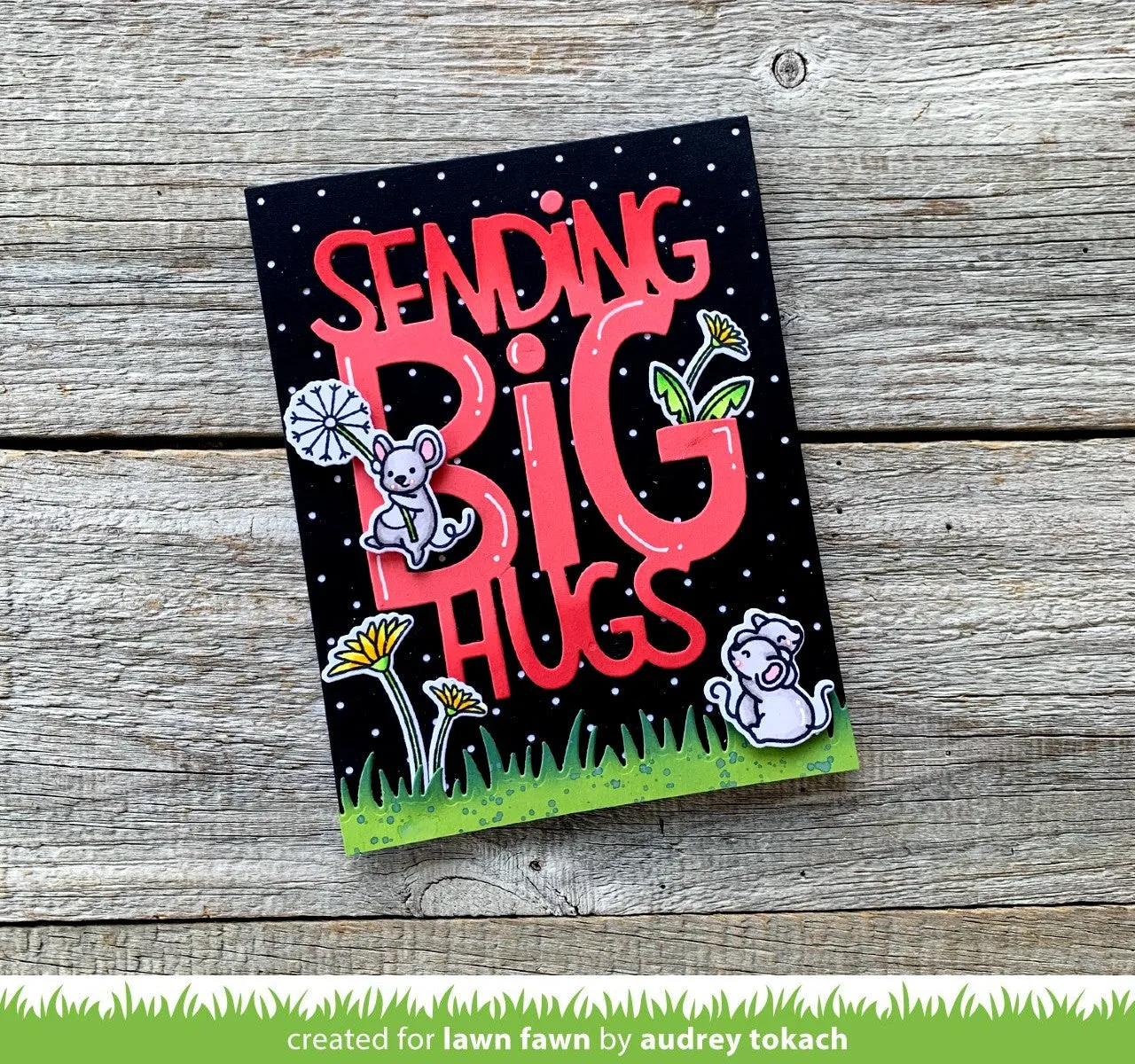 Lawn Fawn Lawn Cuts Giant Sending Big Hugs Stanzen groß