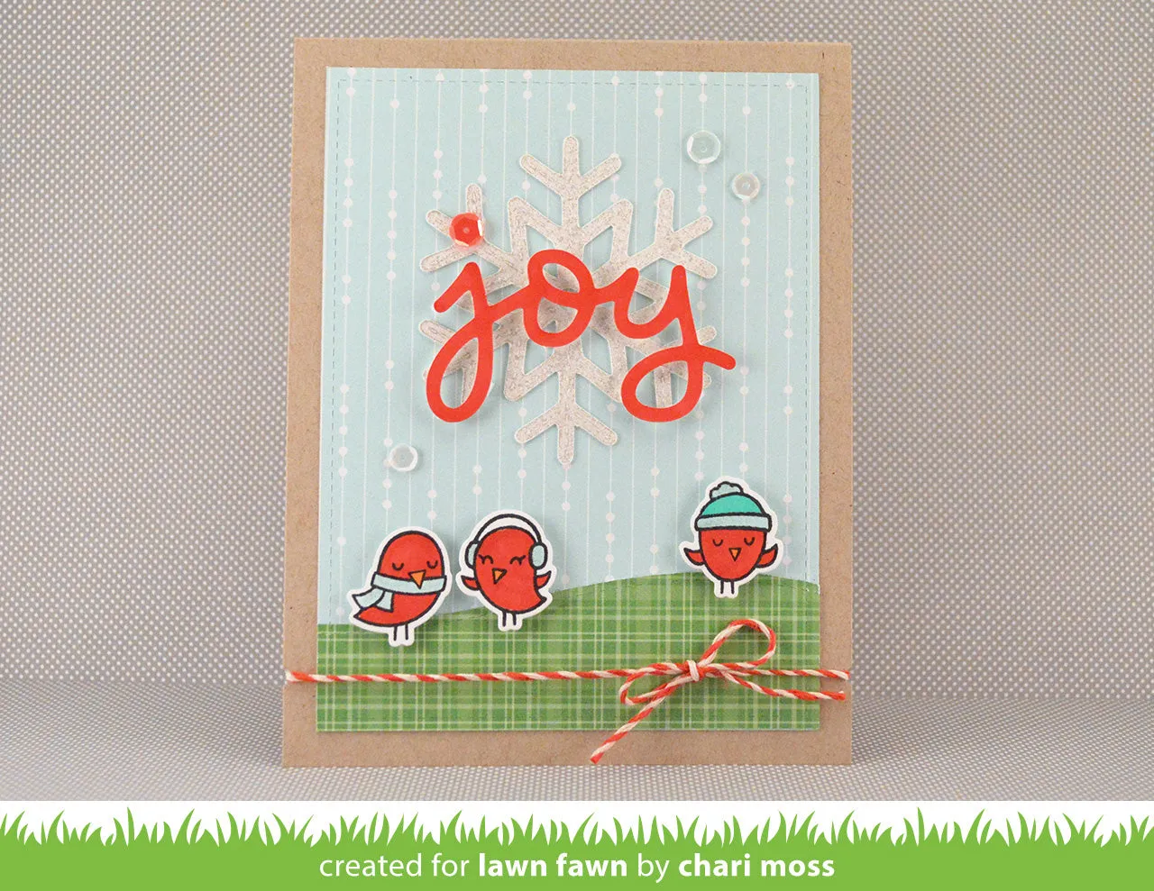 Lawn Fawn Scripty Joy Stanzschablone Schriftzug Weihnachten
