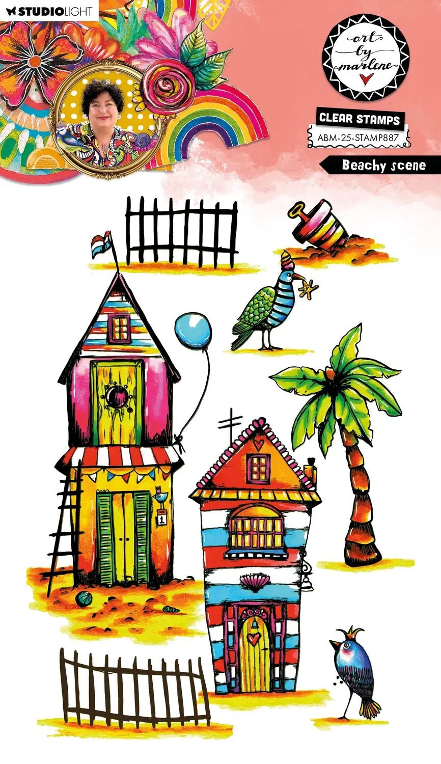 StudioLight Art by Marlene 2025 Klartextstempel Beachy Scene