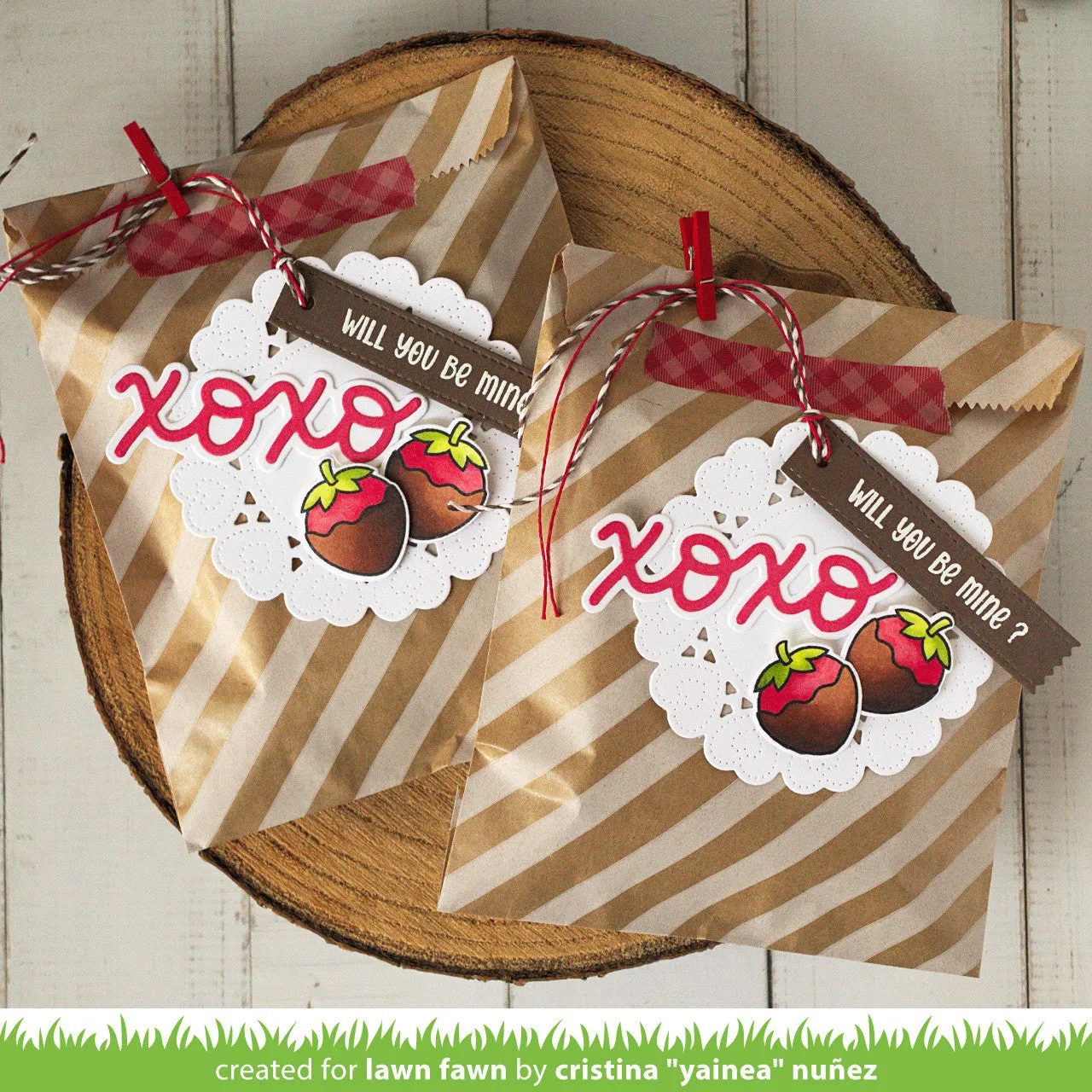 Lawn Fawn Henry Build Sentiment Love Stempel