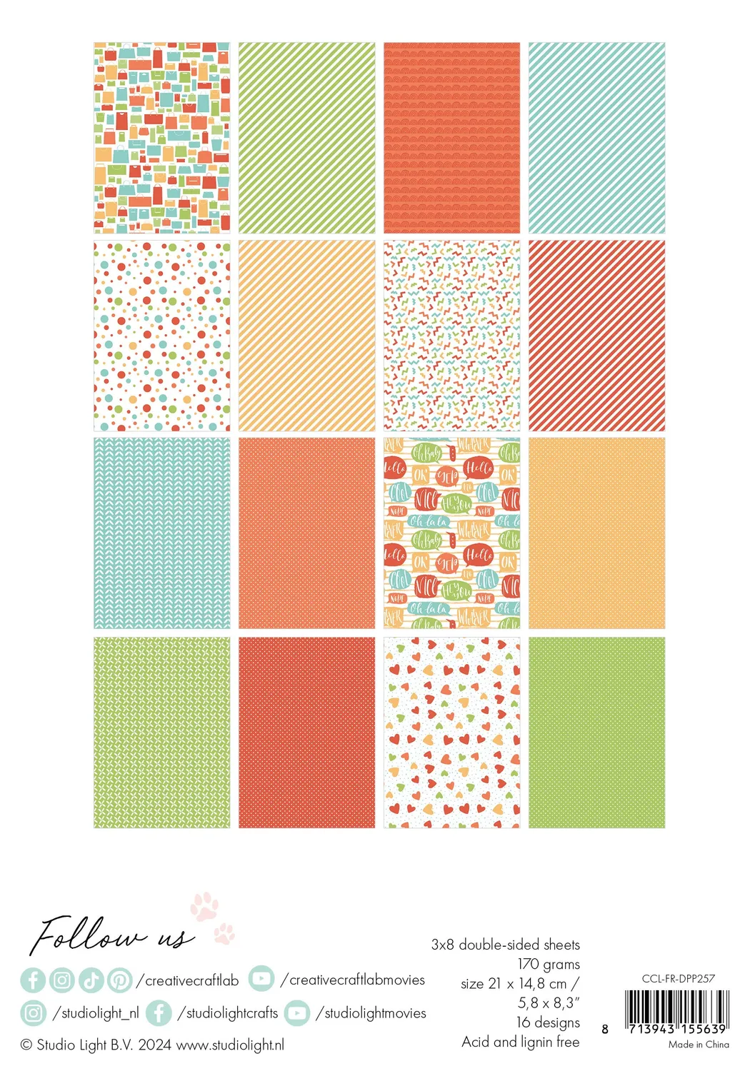 StudioLight Creative Craftlab Friendz Shop till you drop Designpapier