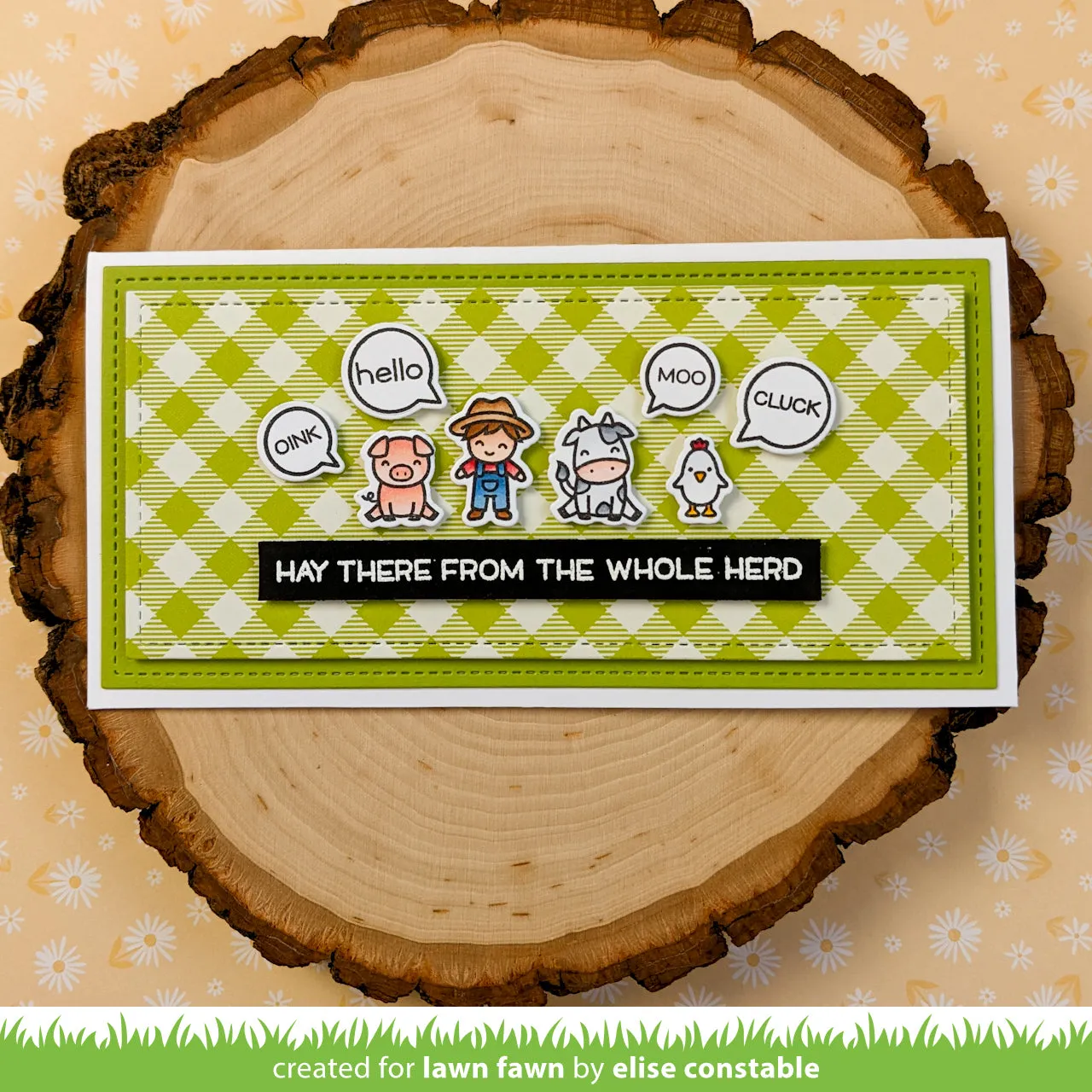 Lawn Fawn Tiny Farm Stempelset Bauernhof Mini