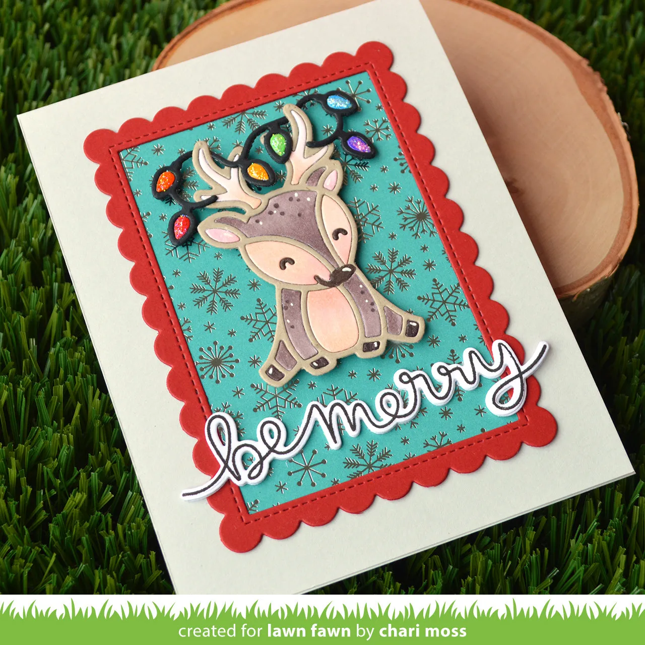 Lawn Fawn Lawn Cuts Cheery Deer LF2699 Stanzschablone Hirsch