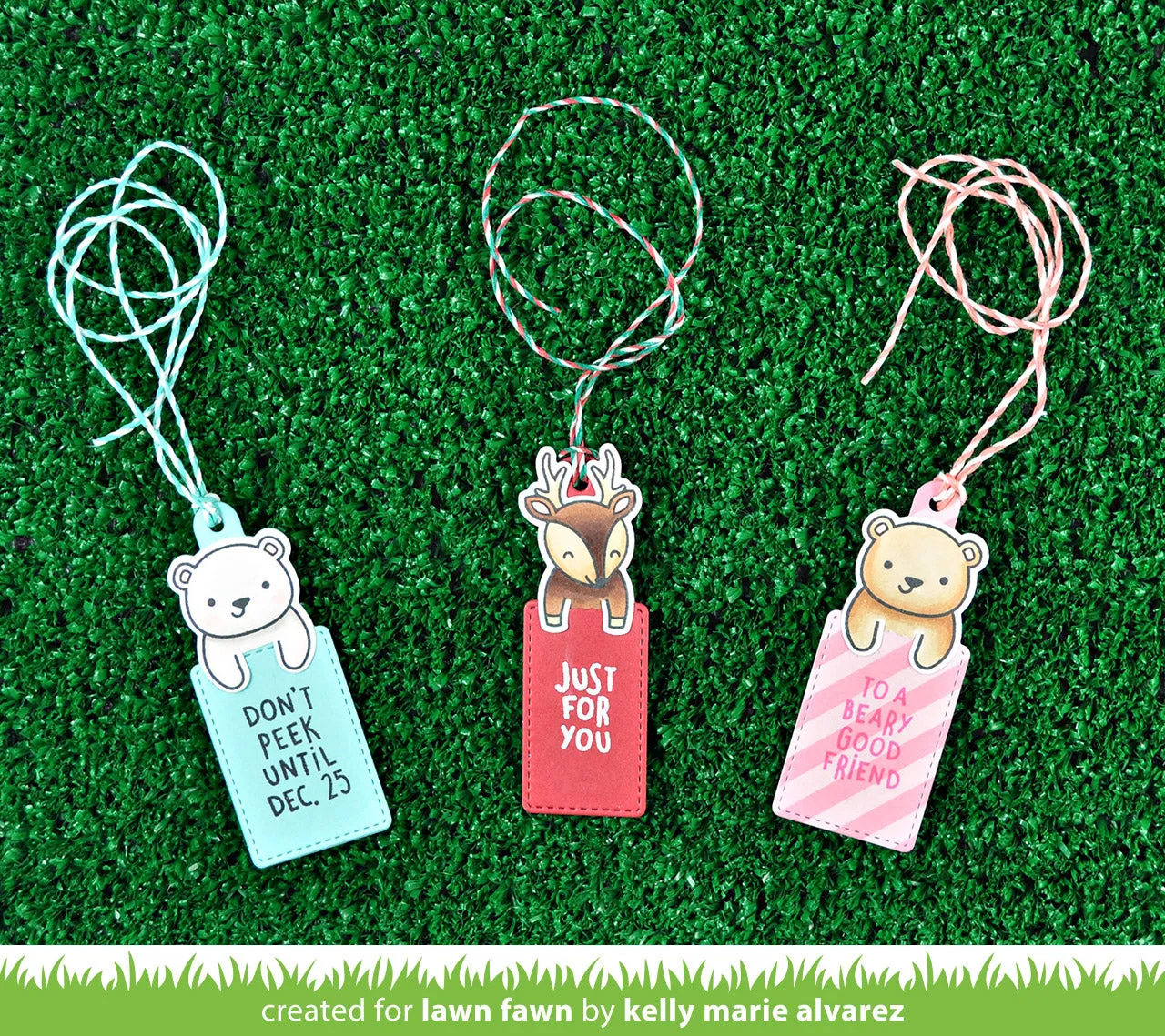 Lawn Fawn For You, Deer Add-On Stanzen Lesezeichen