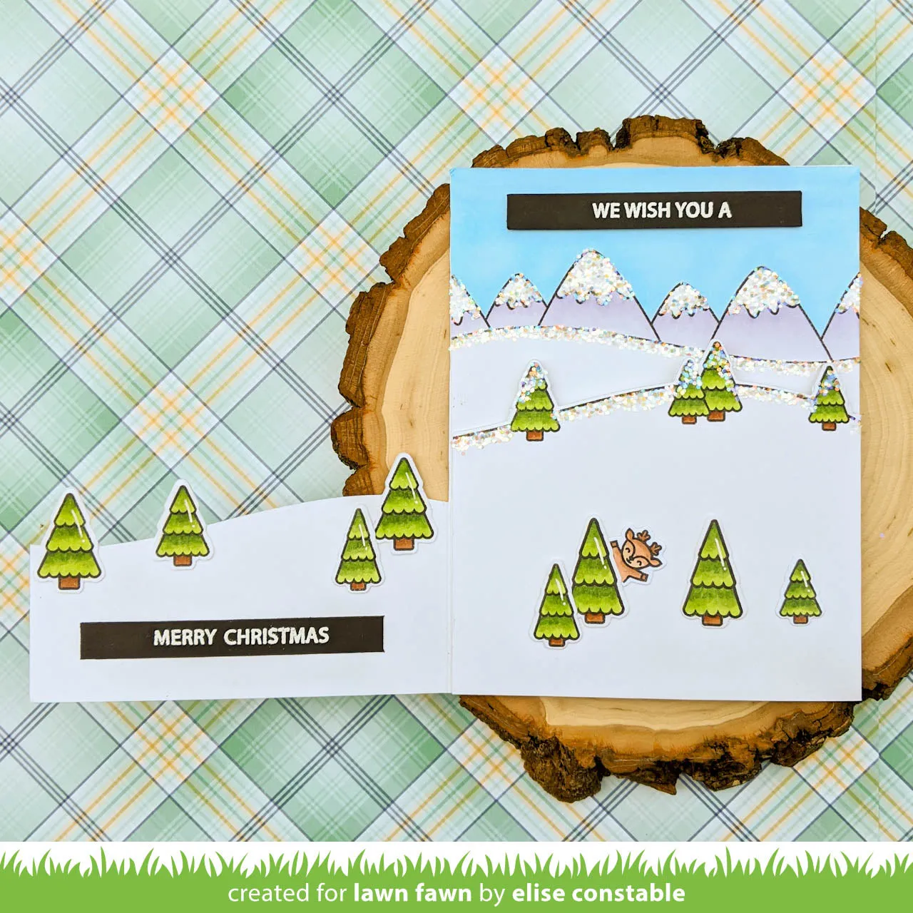 Lawn Fawn Over the Mountain Borders Stempel LF2419