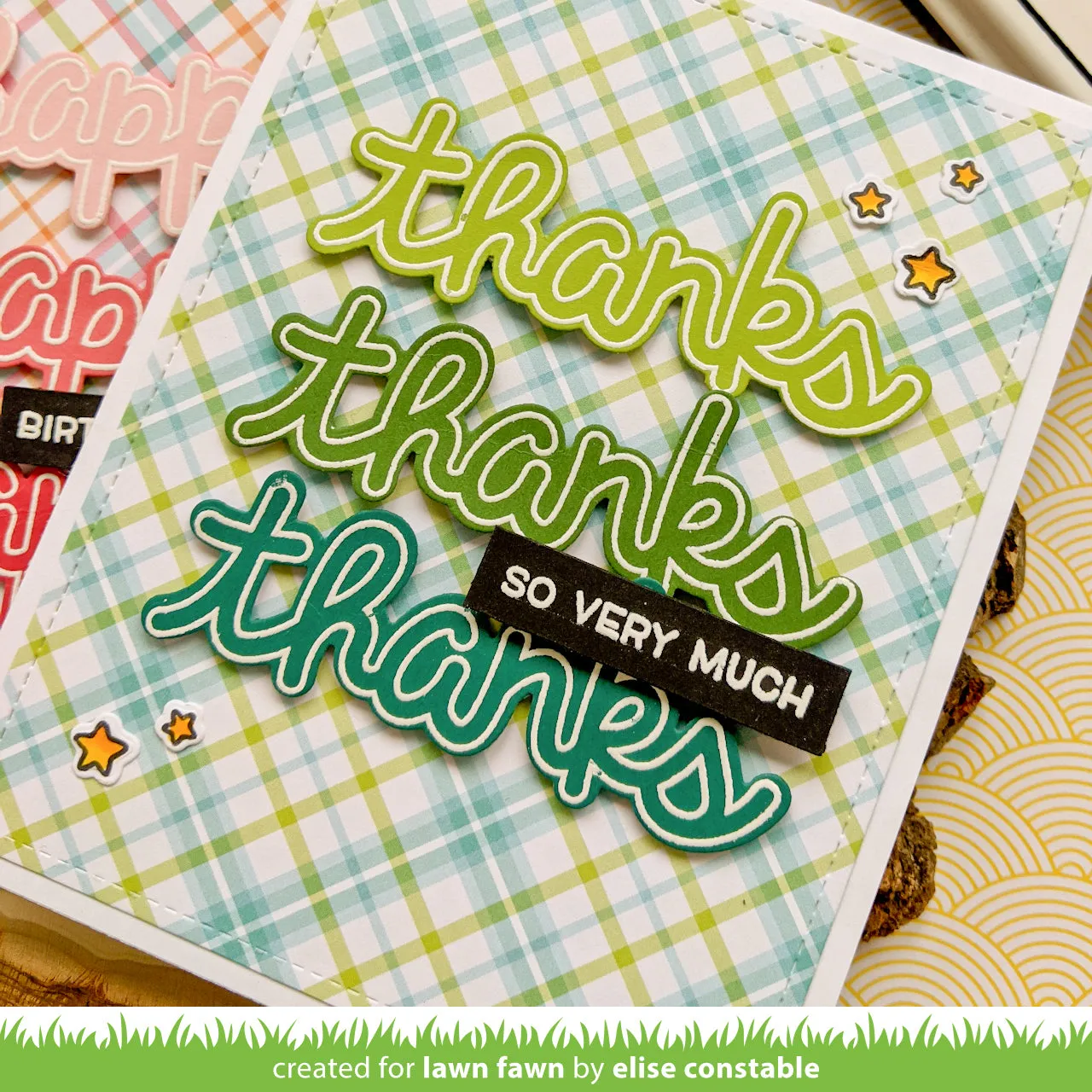 Lawn Fawn Scripty Bubble Sentiments Stempel Mäuse
